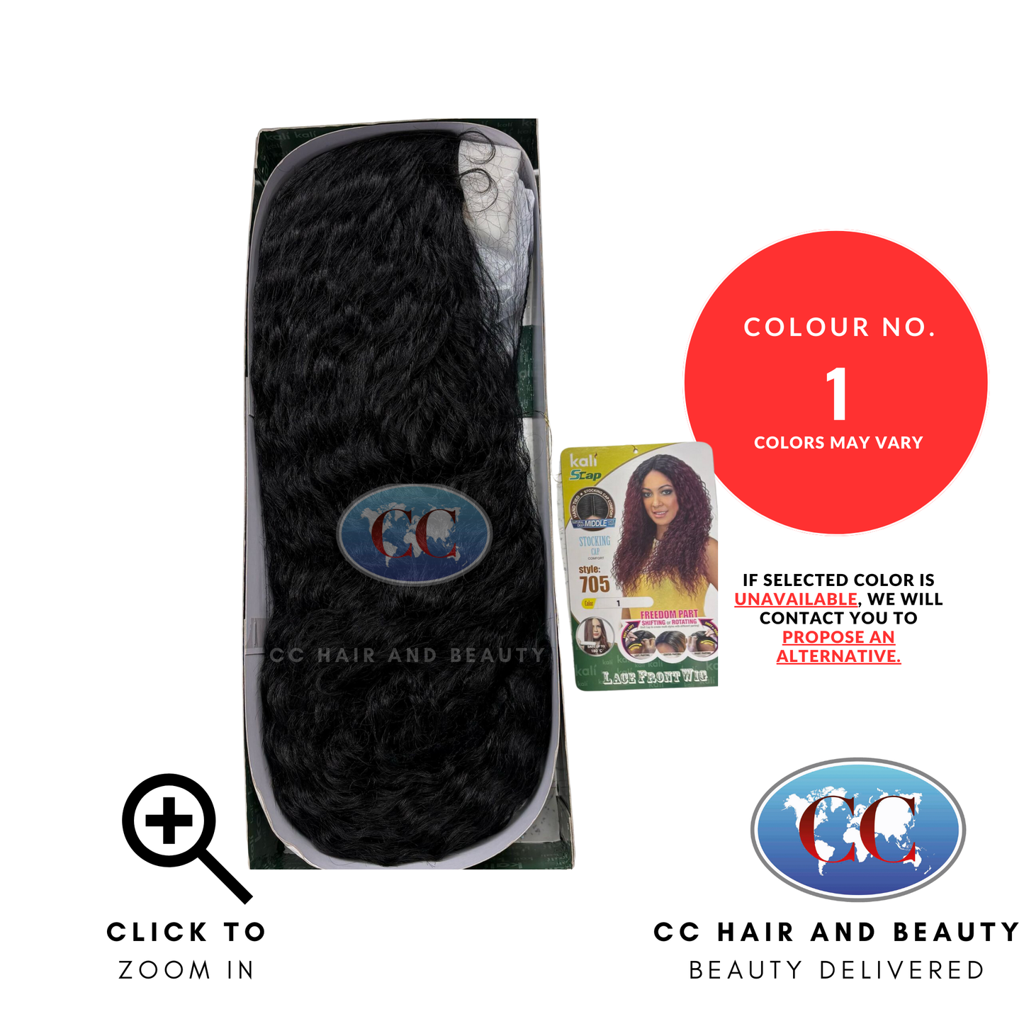 Kali Synthetic Hair Freedom Part Lace Wig - 705-Colour 1