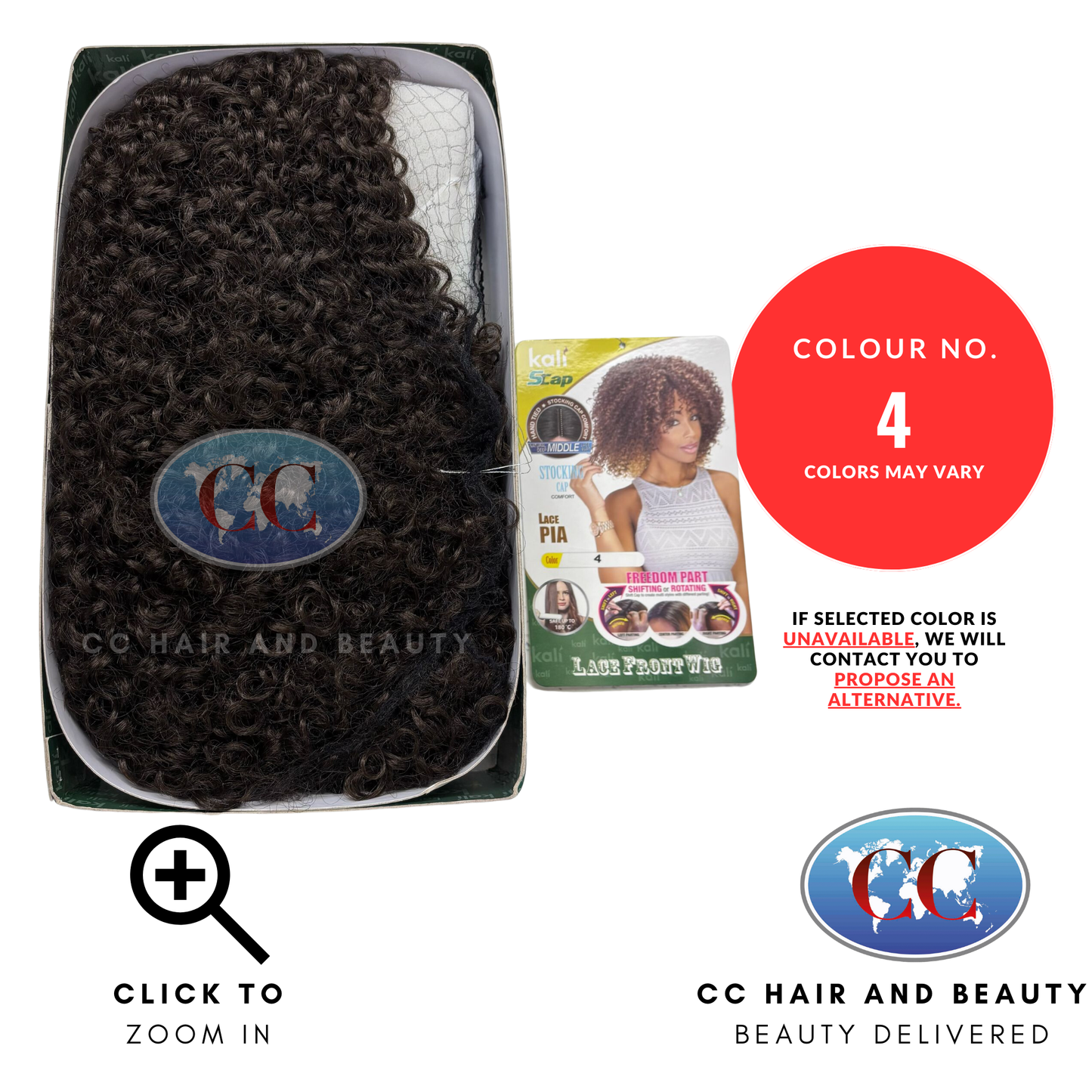 Kali Synthetic Hair Freedom Part Lace Wig - Pia-colour 4
