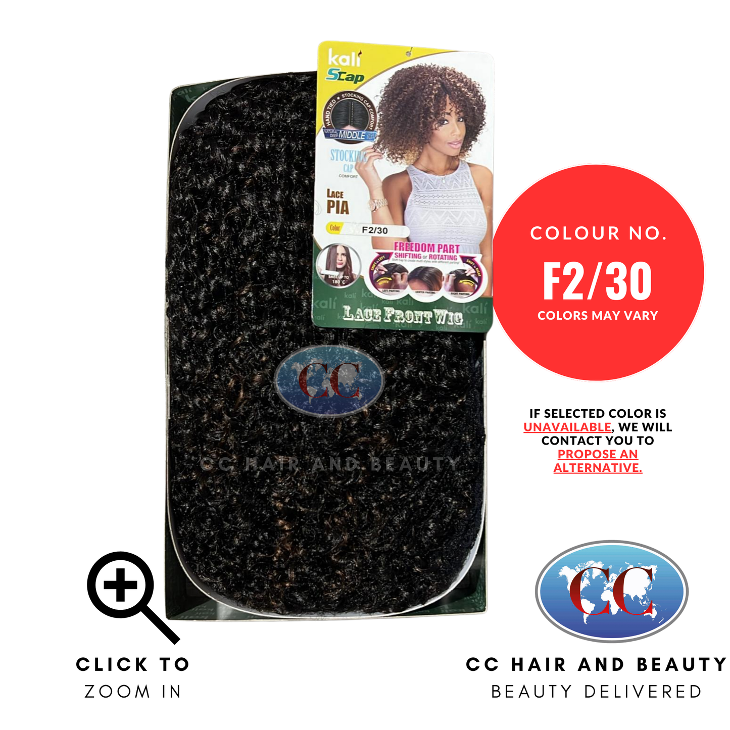 Kali Synthetic Hair Freedom Part Lace Wig - Pia-colour F2/30