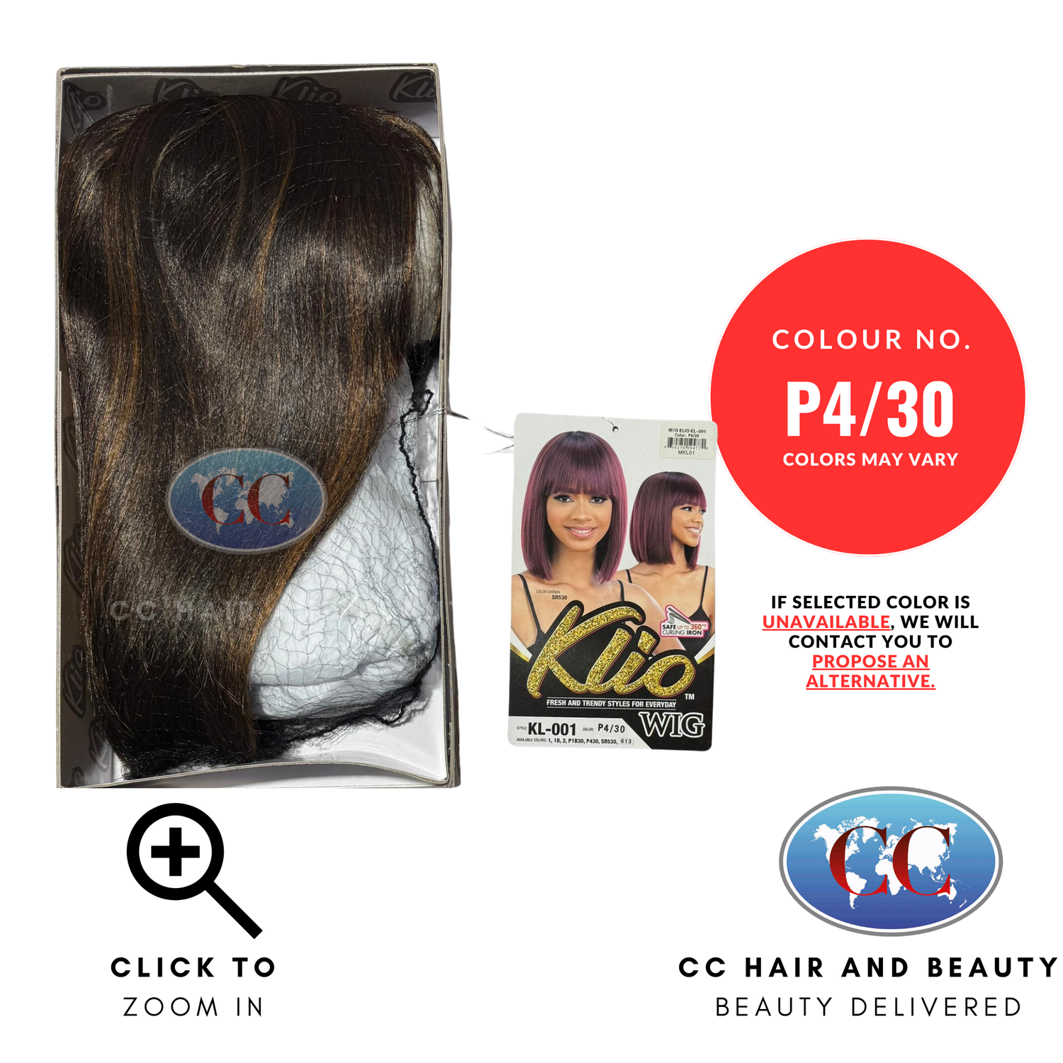 Klio Synthetic Hair Premium Wig - Kl-001-Colour P4/30