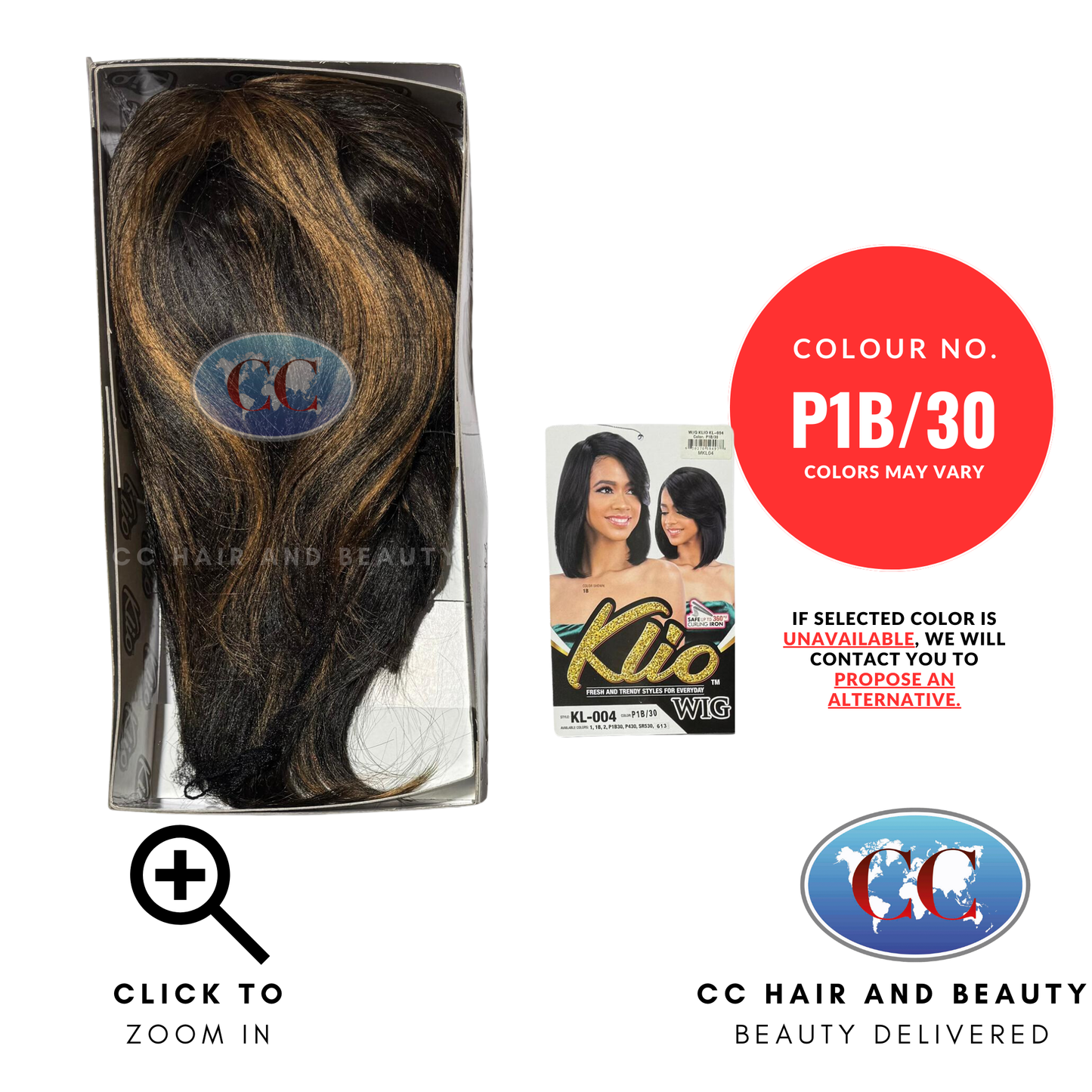Klio Synthetic Hair Premium Wig - Kl-004-Colour P1B/30