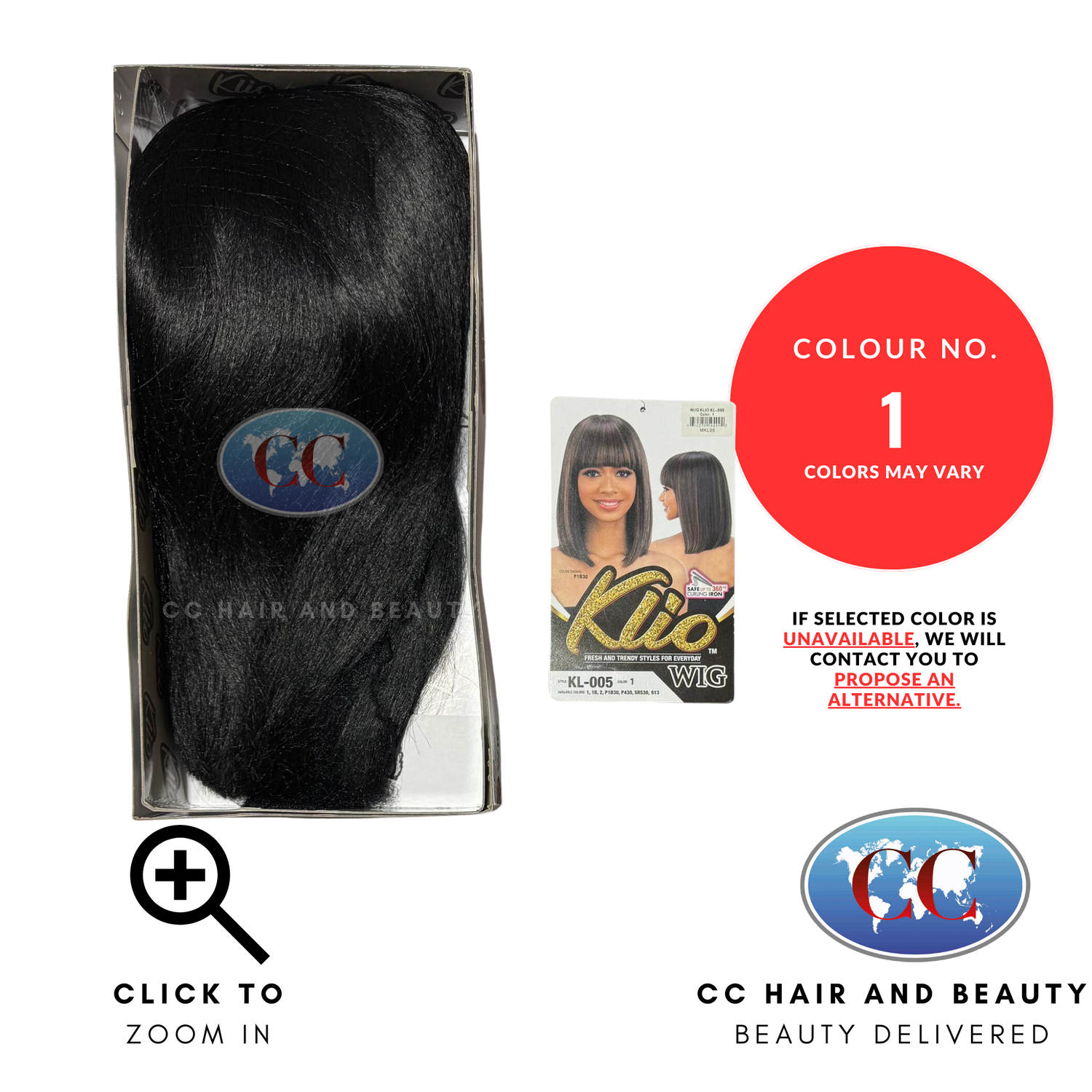 Klio Synthetic Hair Premium Wig - Kl-005-Colour 1