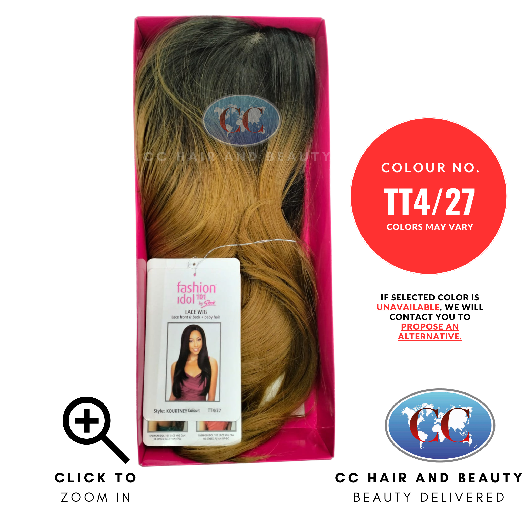 Sleek Fashion Idol Lace Wig - Kourtney Wig-Colour TT4/27
