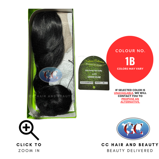 Kuknus Collection 100% Human Hair Remi Quality-LACE MIDDLE PART DIVA-Colour 1B