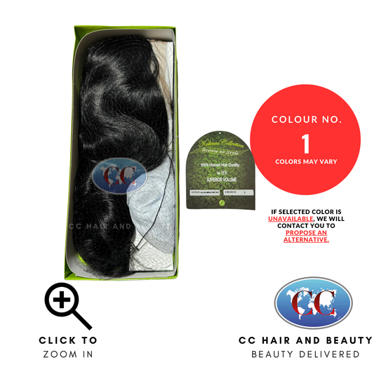 Kuknus Collection 100% Human Hair Remi Quality-LACE MIDDLE PART DIVA-Colour 1