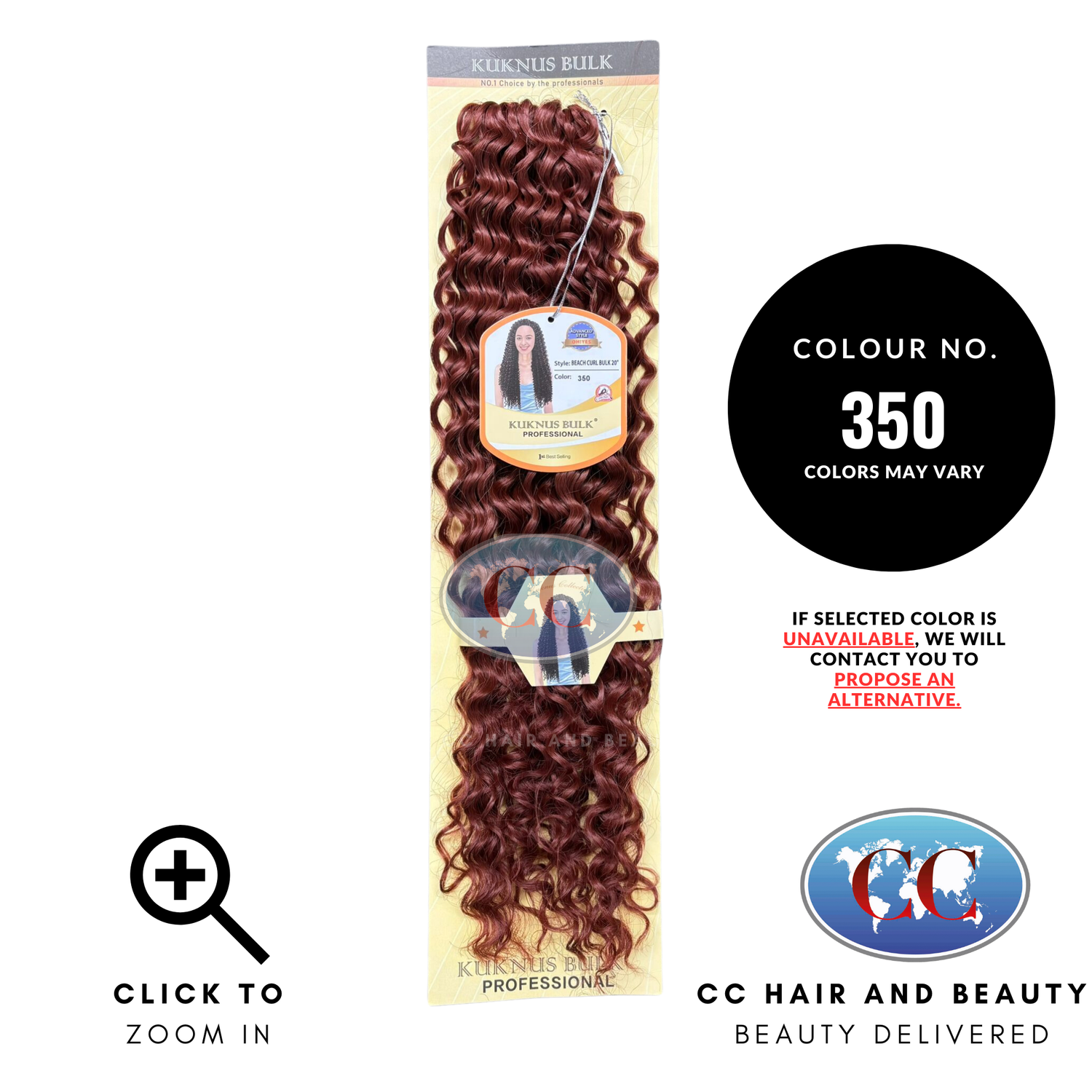 Kuknus Collection Crochet Beach Curl Bulk 20''-Colour 350