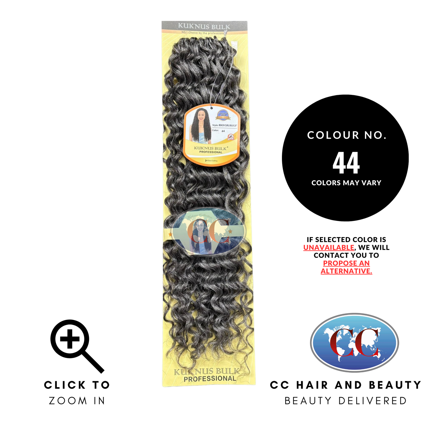 Kuknus Collection Crochet Beach Curl Bulk 20''-Colour 44