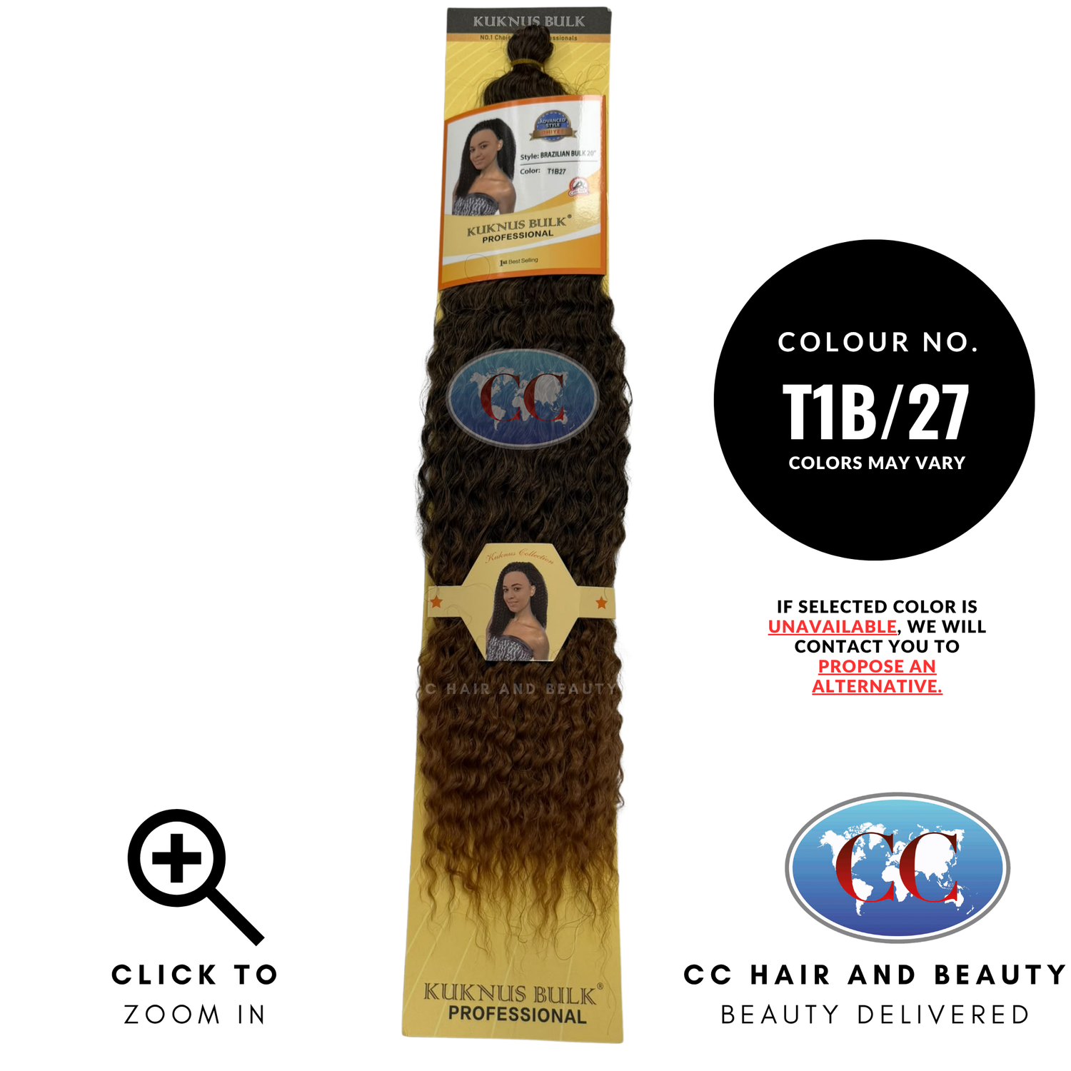 Kuknus Collection Crochet Brazilian Bulk 20'' - T1B/27