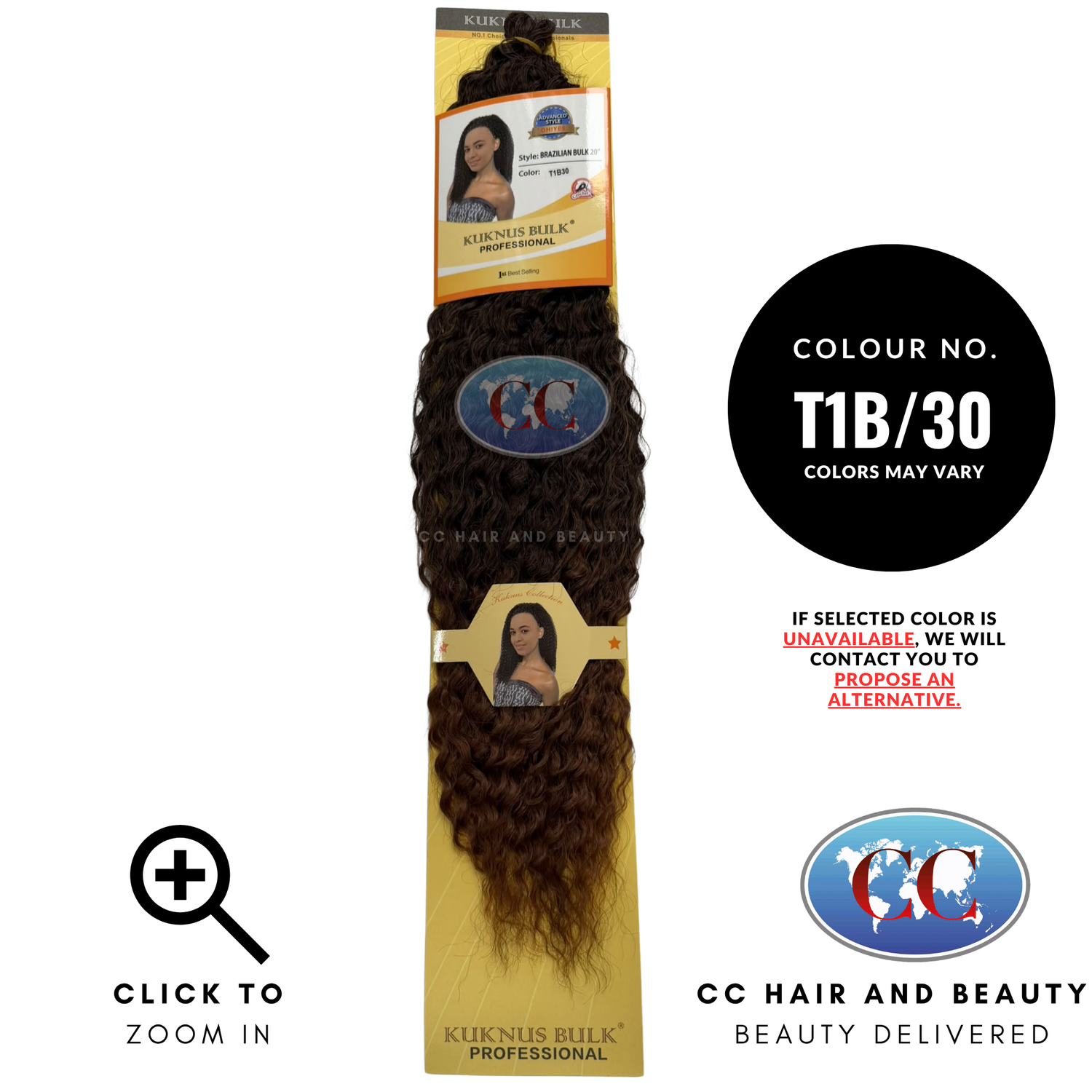 Kuknus Collection Crochet Brazilian Bulk 20'' - T1B/30