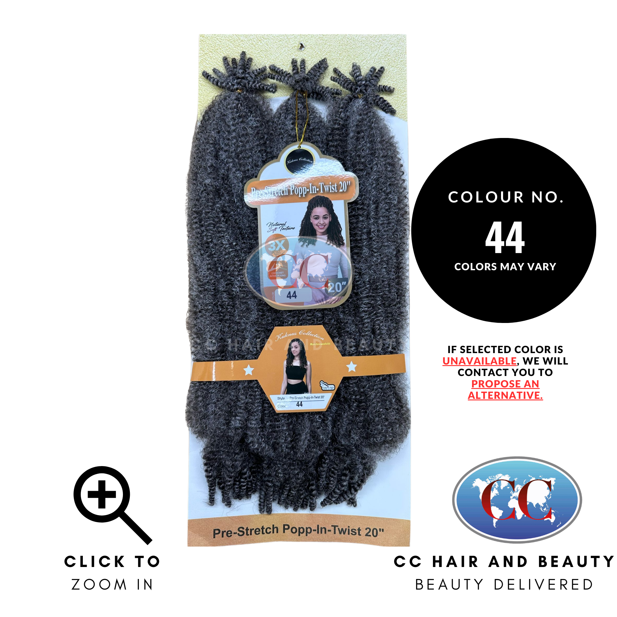 Kuknus Collection Pre - Stretch Popp-in-Twist 20"-Colour 44