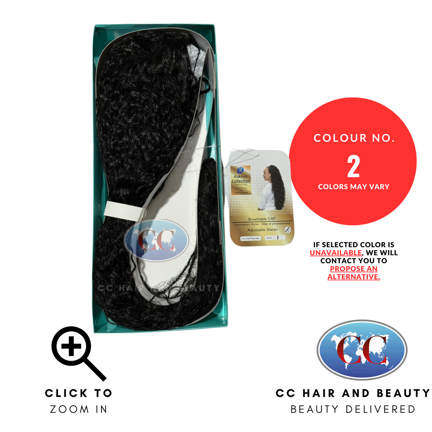 Kuknus Half Wig-JAZZ-Colour 2