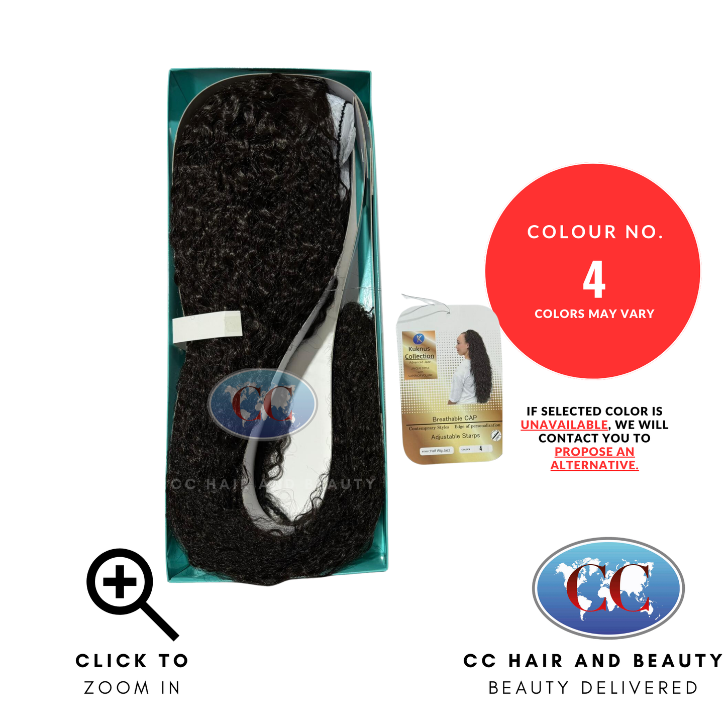 Kuknus Half Wig-JAZZ-Colour 4