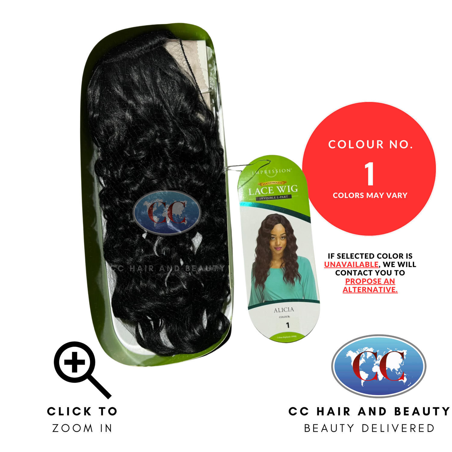 LACE WIG INVISIBLE L-PART-ALICIA-Colour 1