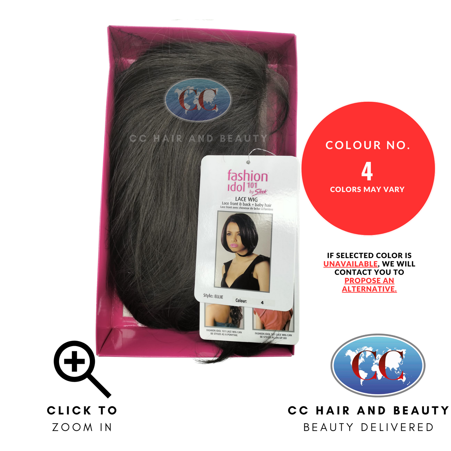 Sleek Fashion Idol Lace Wig - Ellie Wig