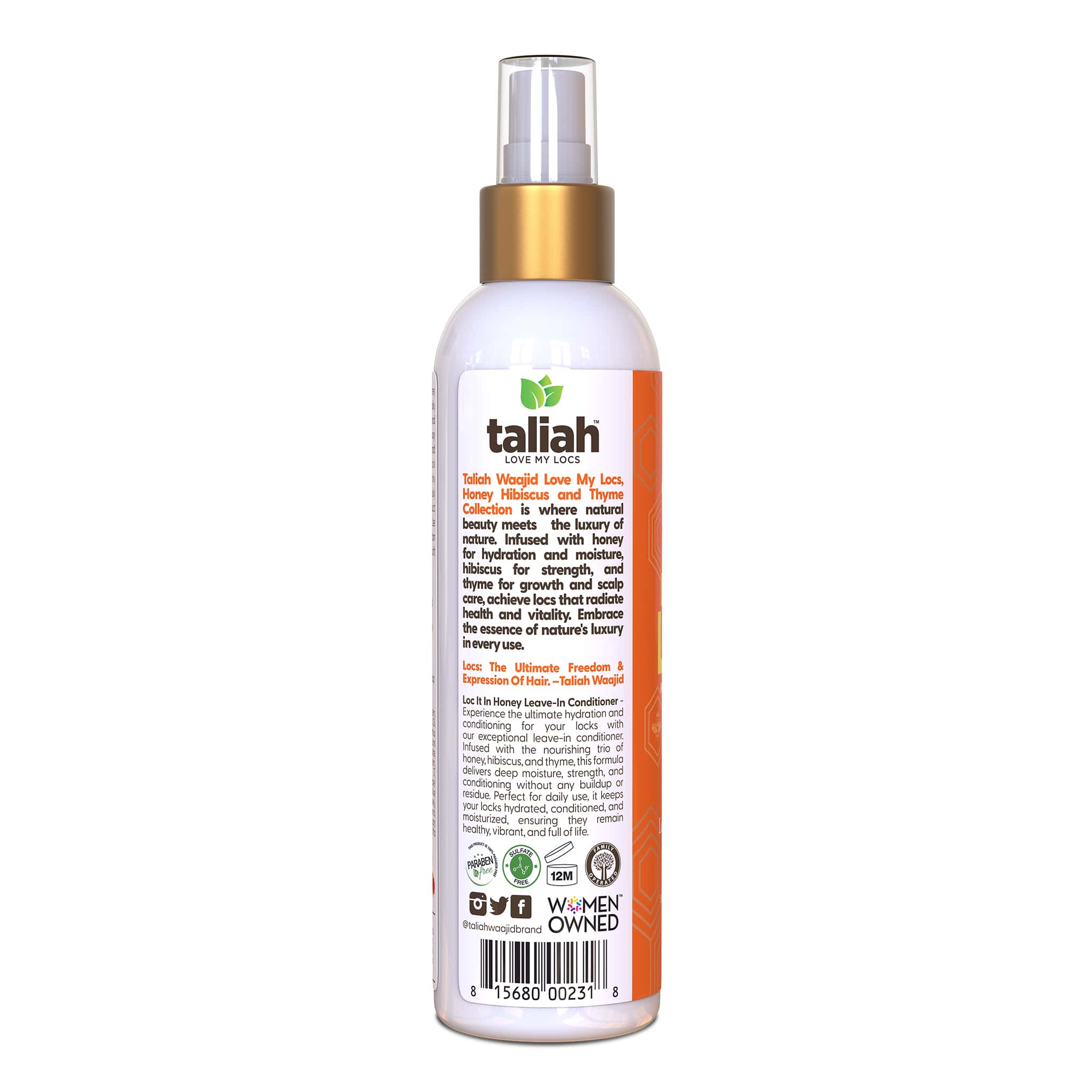  Taliah Waajid Loc It In Honey Leave-In Conditioner 8oz 