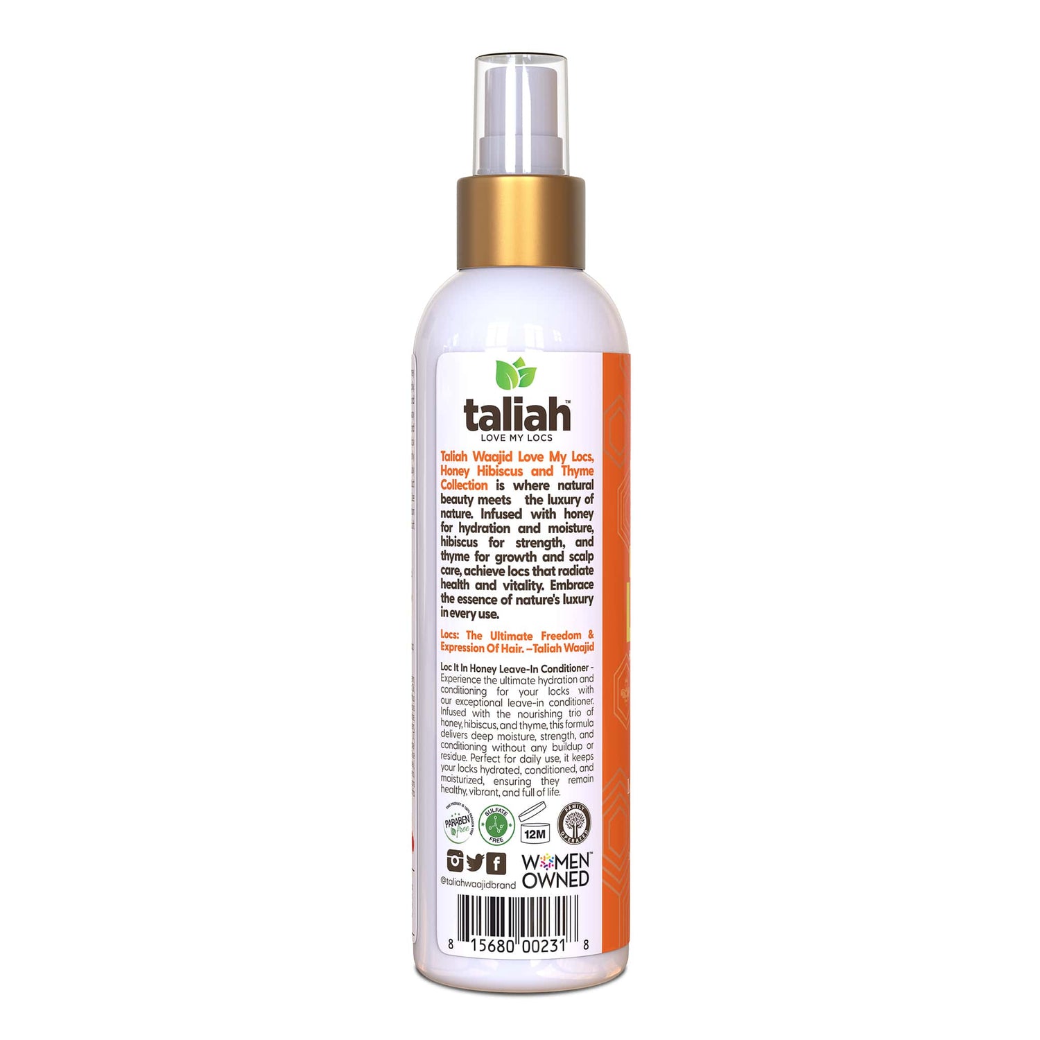  Taliah Waajid Loc It In Honey Leave-In Conditioner 8oz 