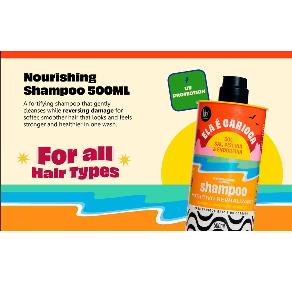 Lola From Rio Ela E Carioca Nourishing Repair Shampoo 16.91oz