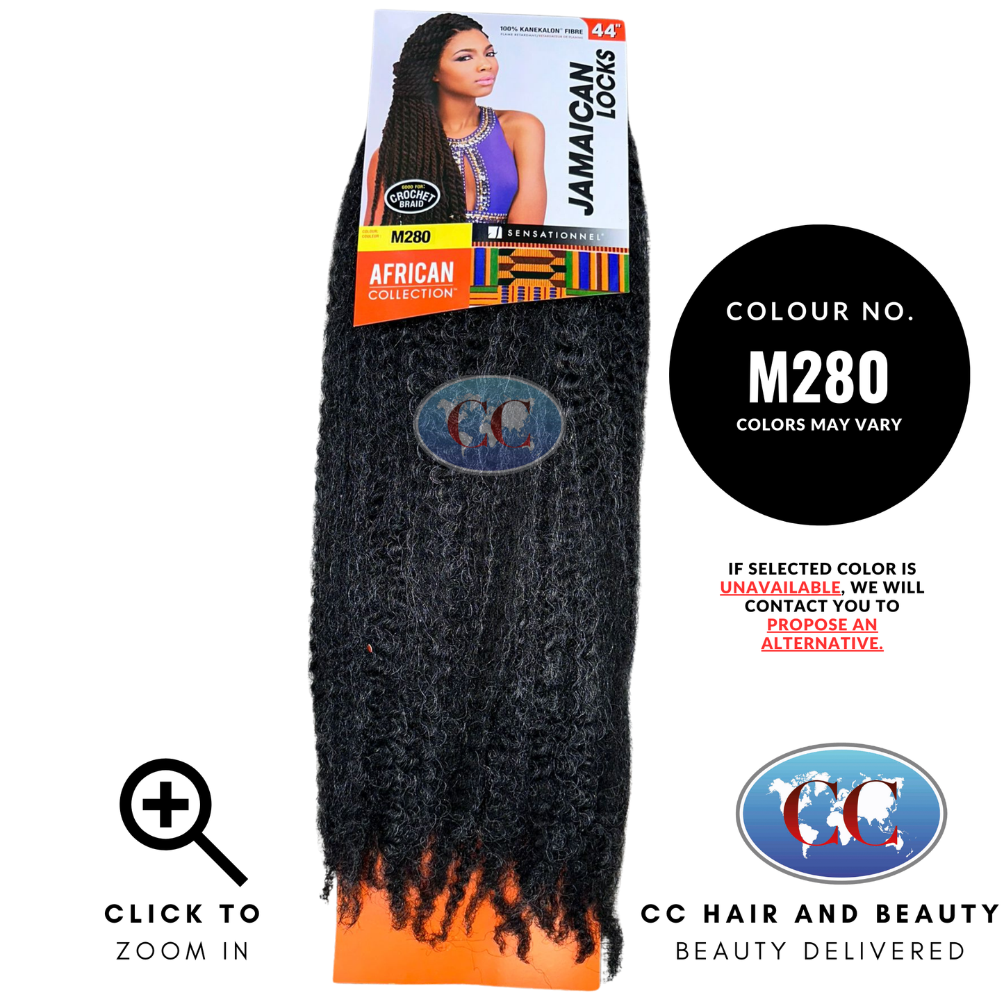 African Collection Braids - Jamaican Locks 44"