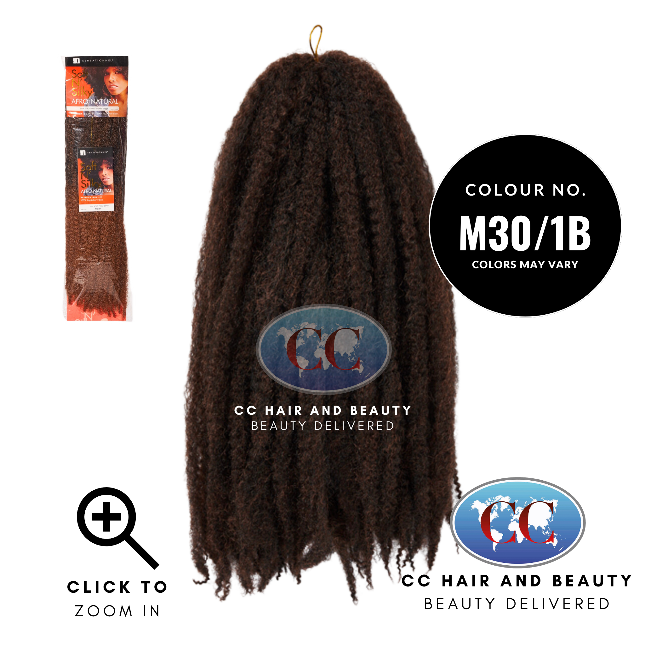 Soft N Silky Afro Natural Twist Braid-Colour M30/1B