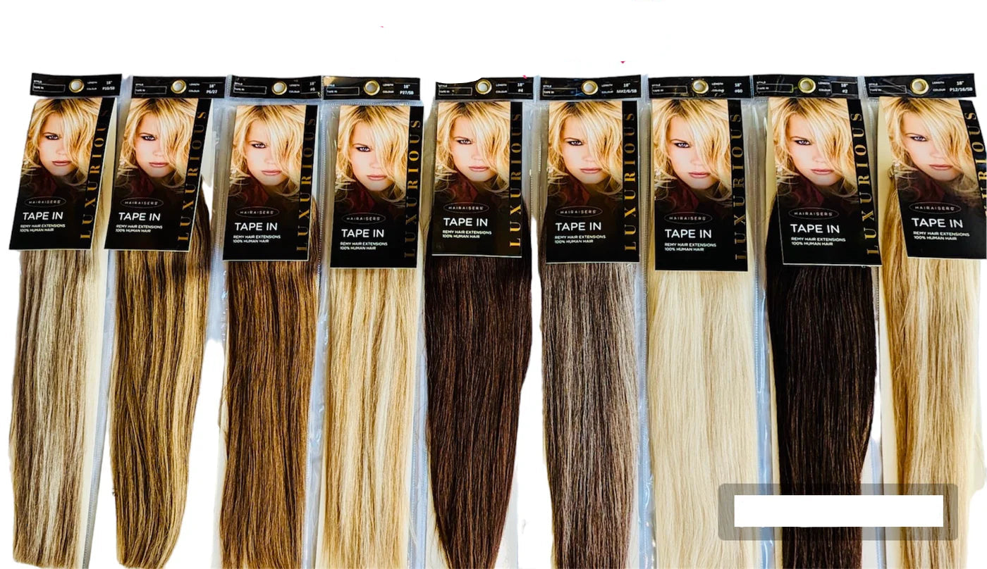 Hairaiser Luxurious Tape - In Hair Extensions 100% Human Hair