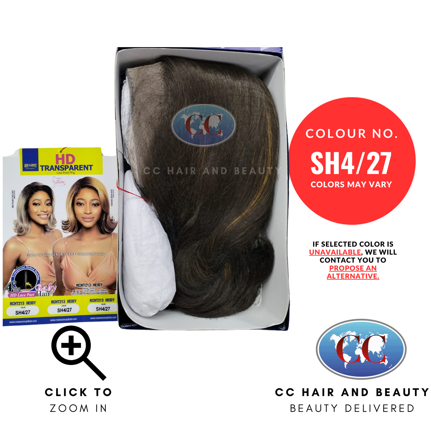 Mane Concept Red Carpet 4" HD Synthetic Transparent Lace Front Wig - HEIDY