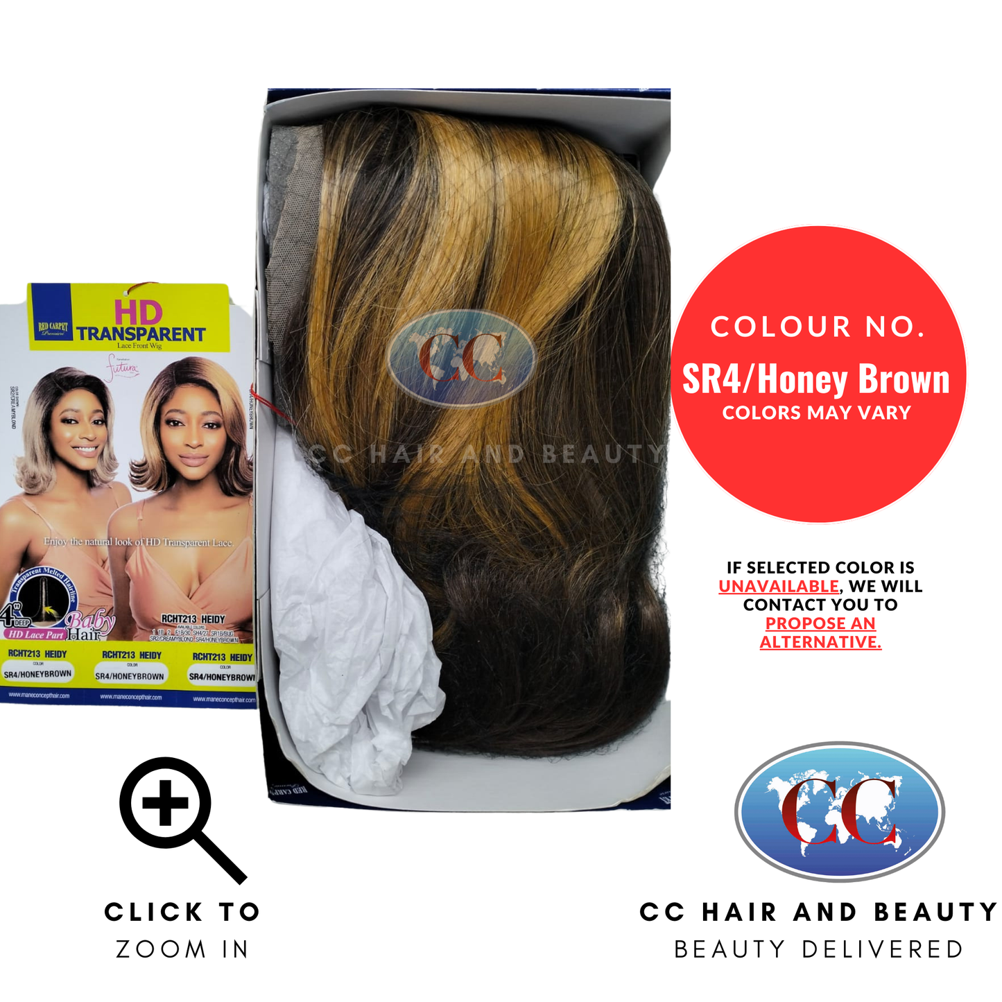 Mane Concept Red Carpet 4" HD Synthetic Transparent Lace Front Wig - HEIDY