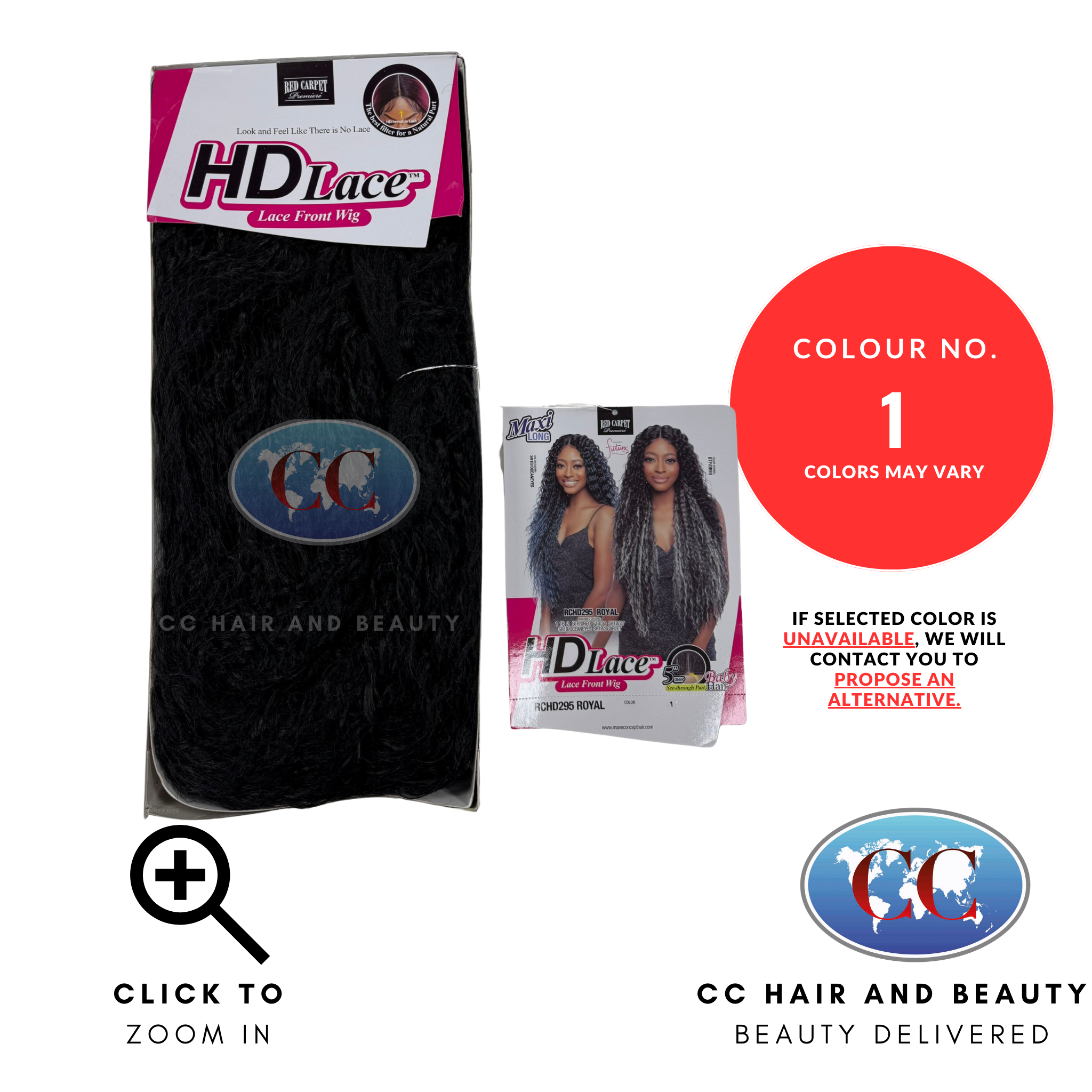 Mane Concept Red Carpet Synthetic Hd Lace Front Wig - RCHD295 Royal-Colour 1