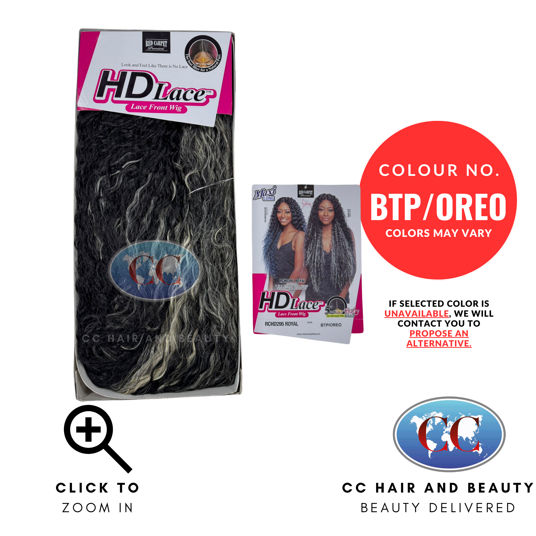 Mane Concept Red Carpet Synthetic Hd Lace Front Wig - RCHD295 Royal-Colour BTP\OREO