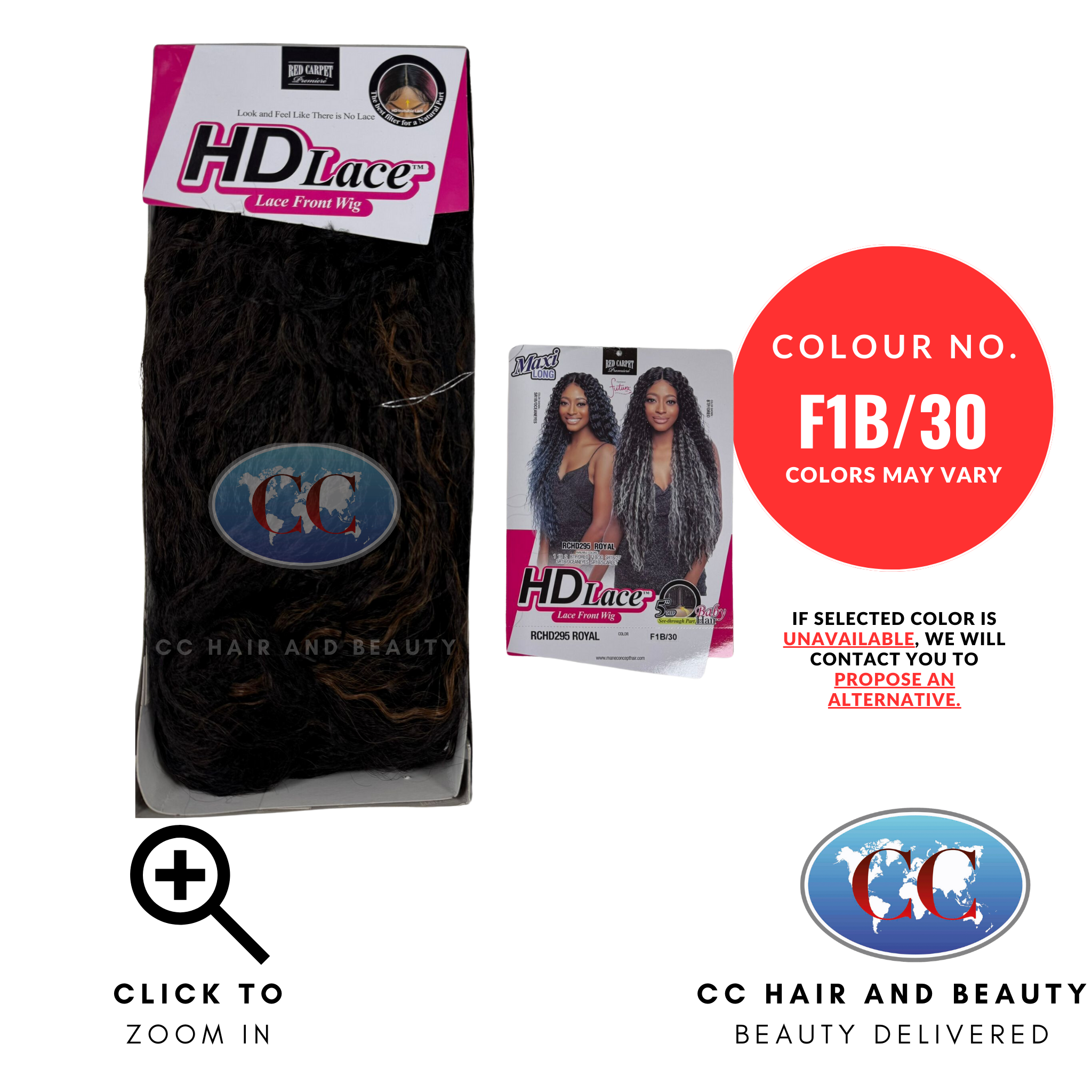 Mane Concept Red Carpet Synthetic Hd Lace Front Wig - RCHD295 Royal-Colour F1B/30