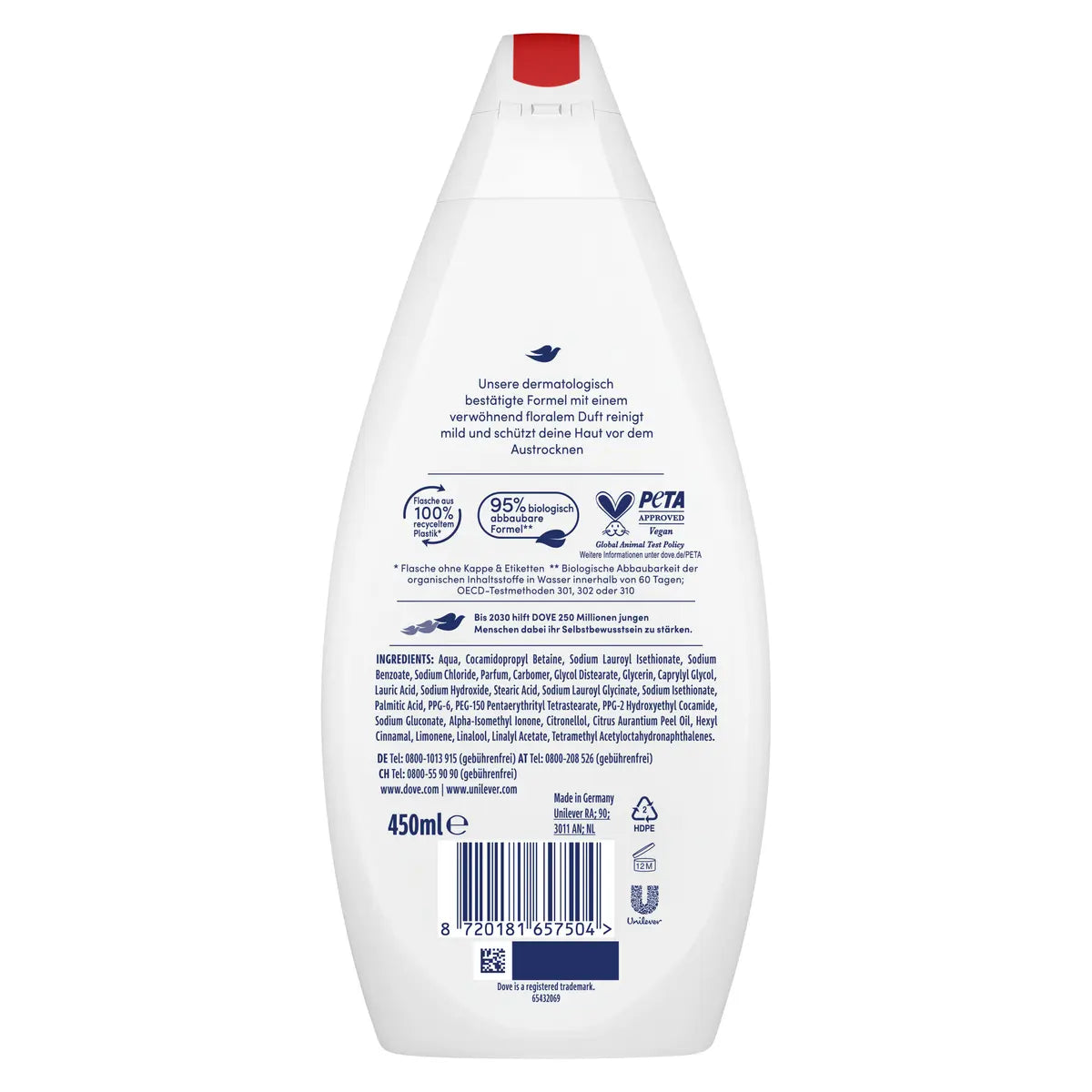 Dove Velvet Soft Body Wash & Shower Gel 450ml