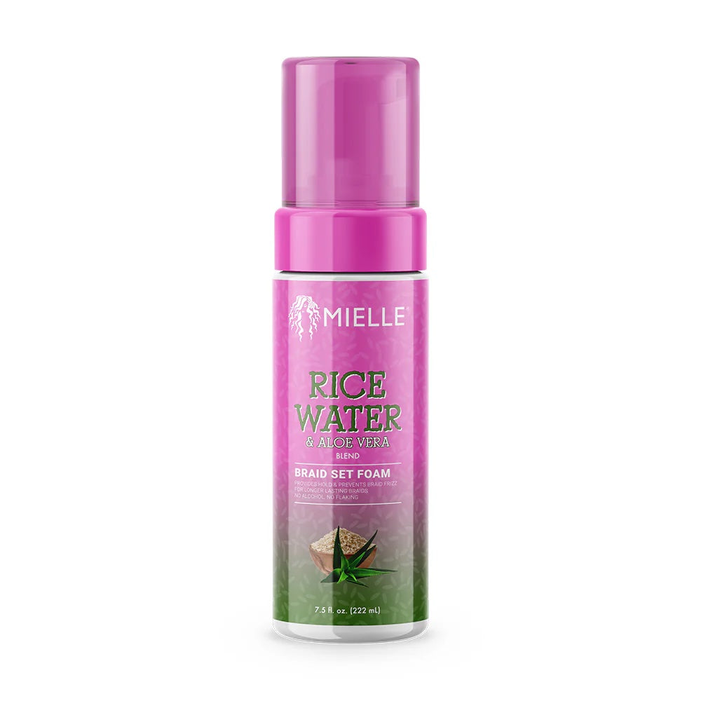 Mielle Rice Water & Aloe Vera Braid Set Foam 222ml – CC Hair & Beauty