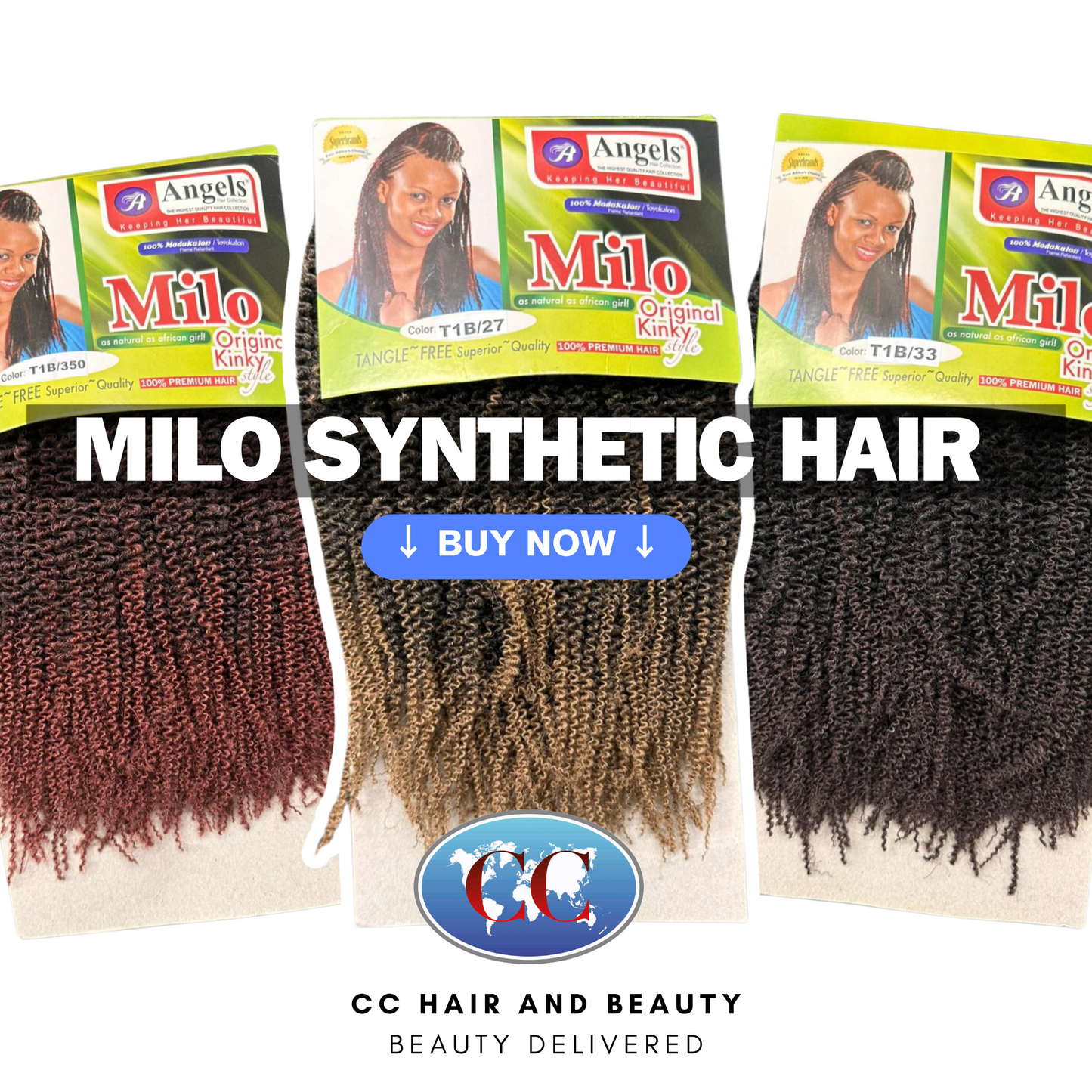 Milo Synthetic Hair Kinky Style 10″ x 2 Bundles