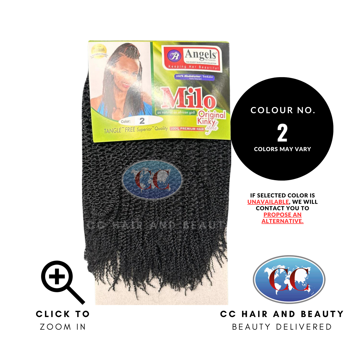 Milo Synthetic Hair Kinky Style 10″ x 2 Bundles-colour 2