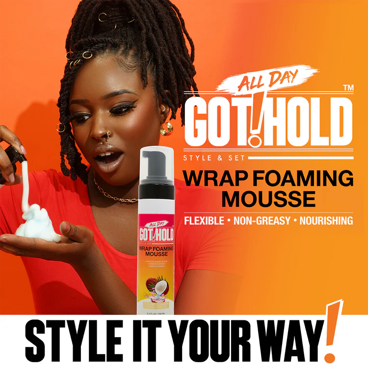All Day Got Hold Wrap Foaming Mousse-8.5 FL. OZ. / 250 ML | CC Hair & Beauty UK