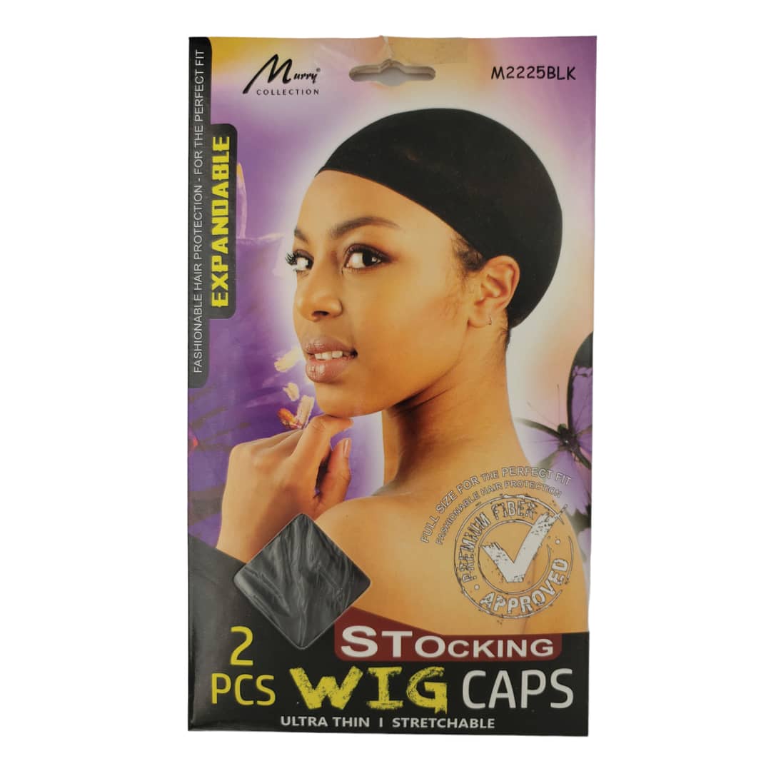 Murry Stocking 2 PCS Wig Caps M2225BLK