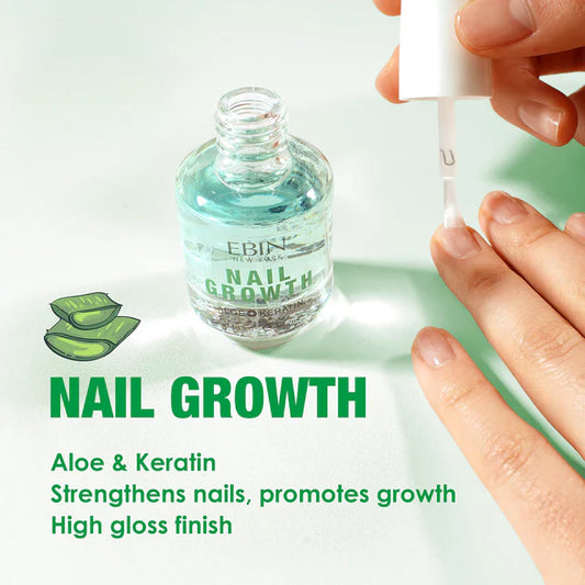 Ebin New York Nail Growth Polish With Aloe & Keratin - NCC001 - product detail | CC Hair & Beauty