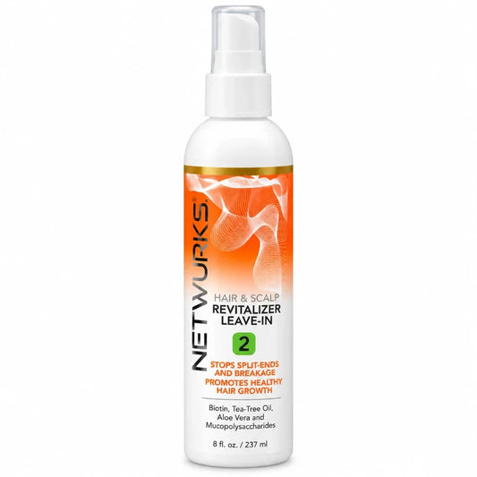 Netwurks Regrowth Hair and Scalp Revitalizer Leave In Spray with Biotin and Tea Tree Oil 8Oz
