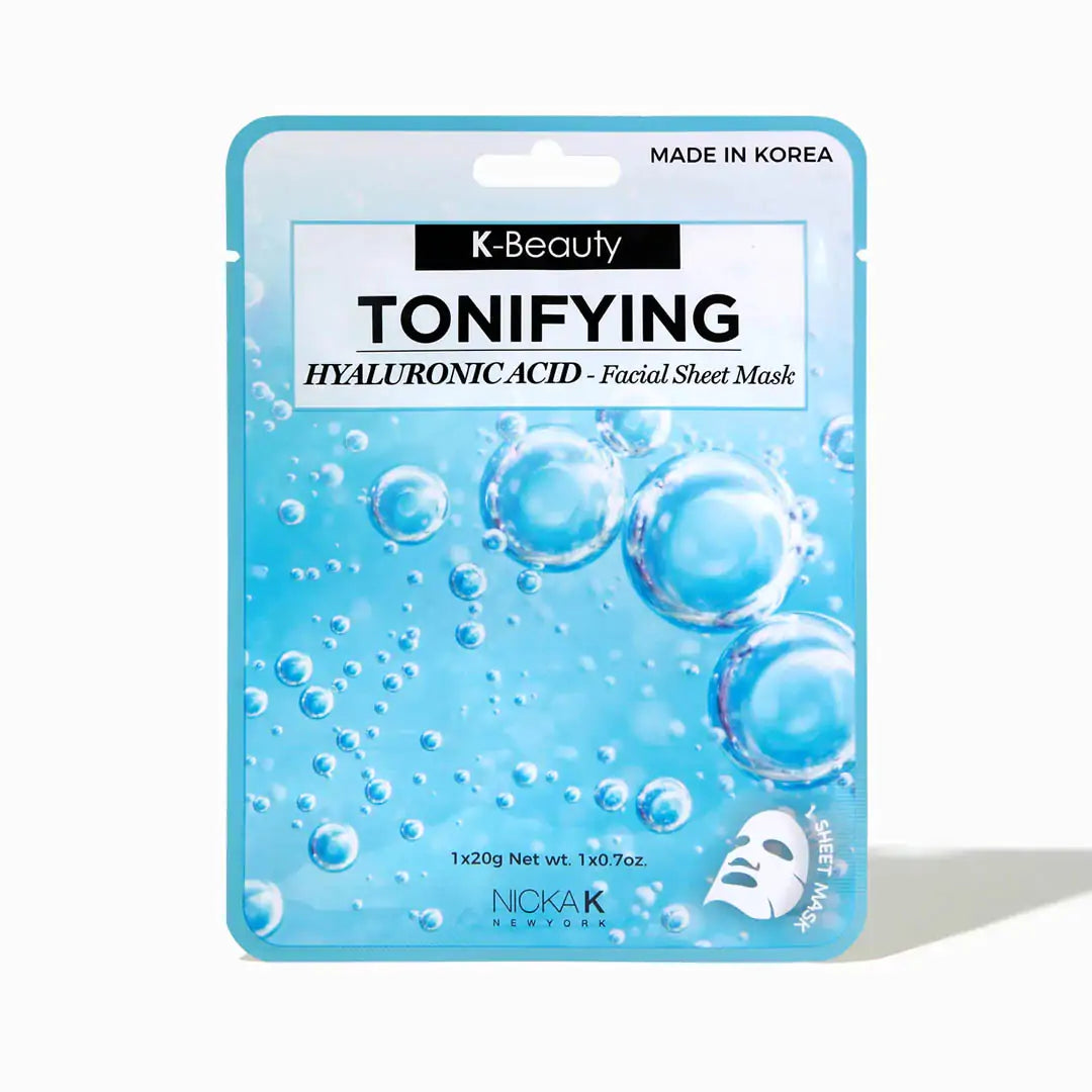 Nicka K Tonifying Hyaluronic Acid Facial Sheet Mask - NSM