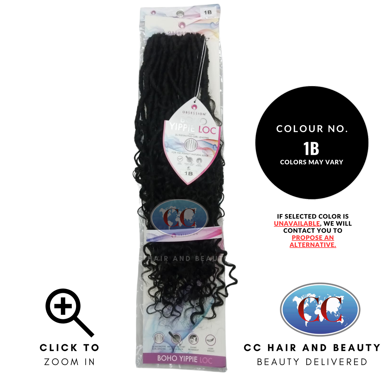 Obsession Synthetic Crochet Long Curly Braid Hair Extension - Boho Yippie Loc