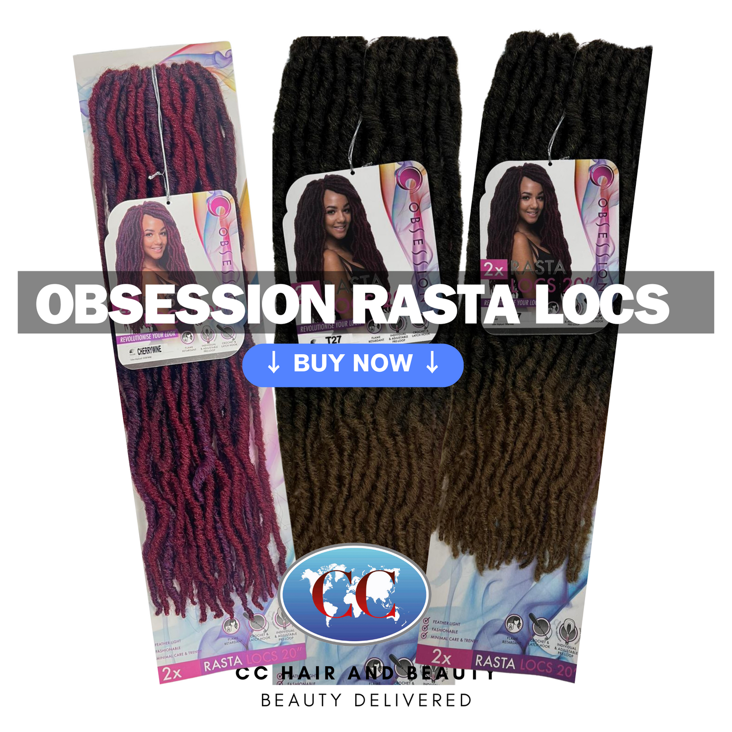 Obsession Rasta Locs 2x 20"