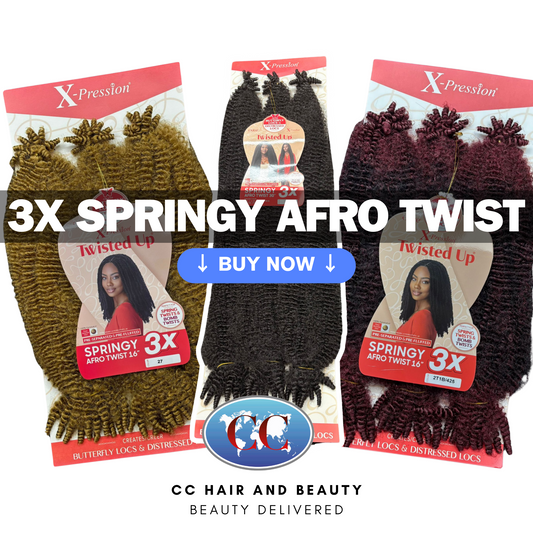 Outre Crochet Braids X-Pression Twisted Up 3X Springy Afro Twist 16", 24" & 30"