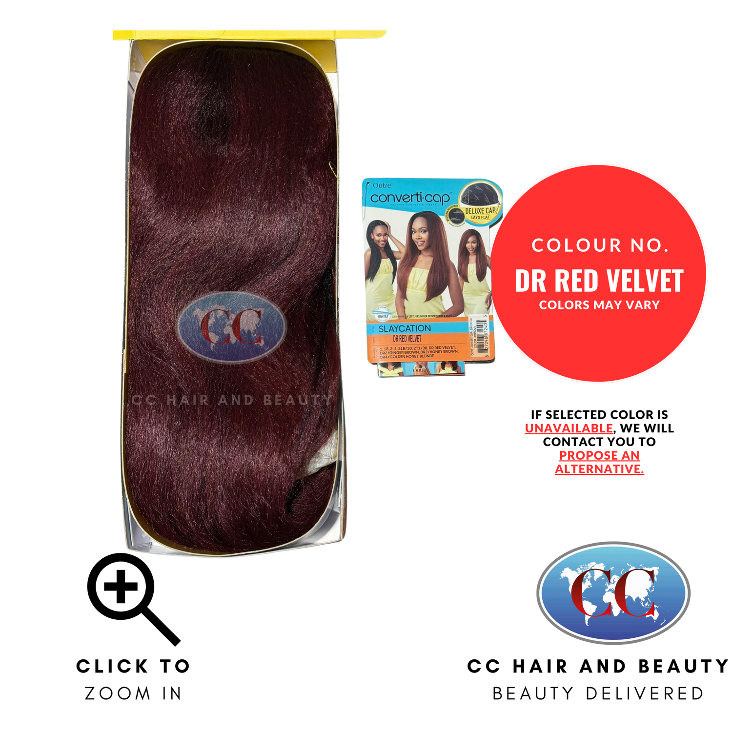 Outre Converti-Cap-Slaycation-Colour DR RED VELVET