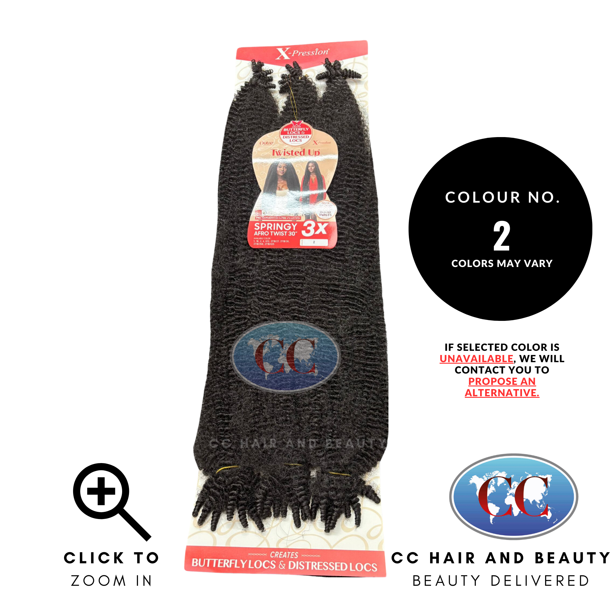 Outre Crochet Braids X-Pression Twisted Up 3X Springy Afro Twist 30"-Colour 2