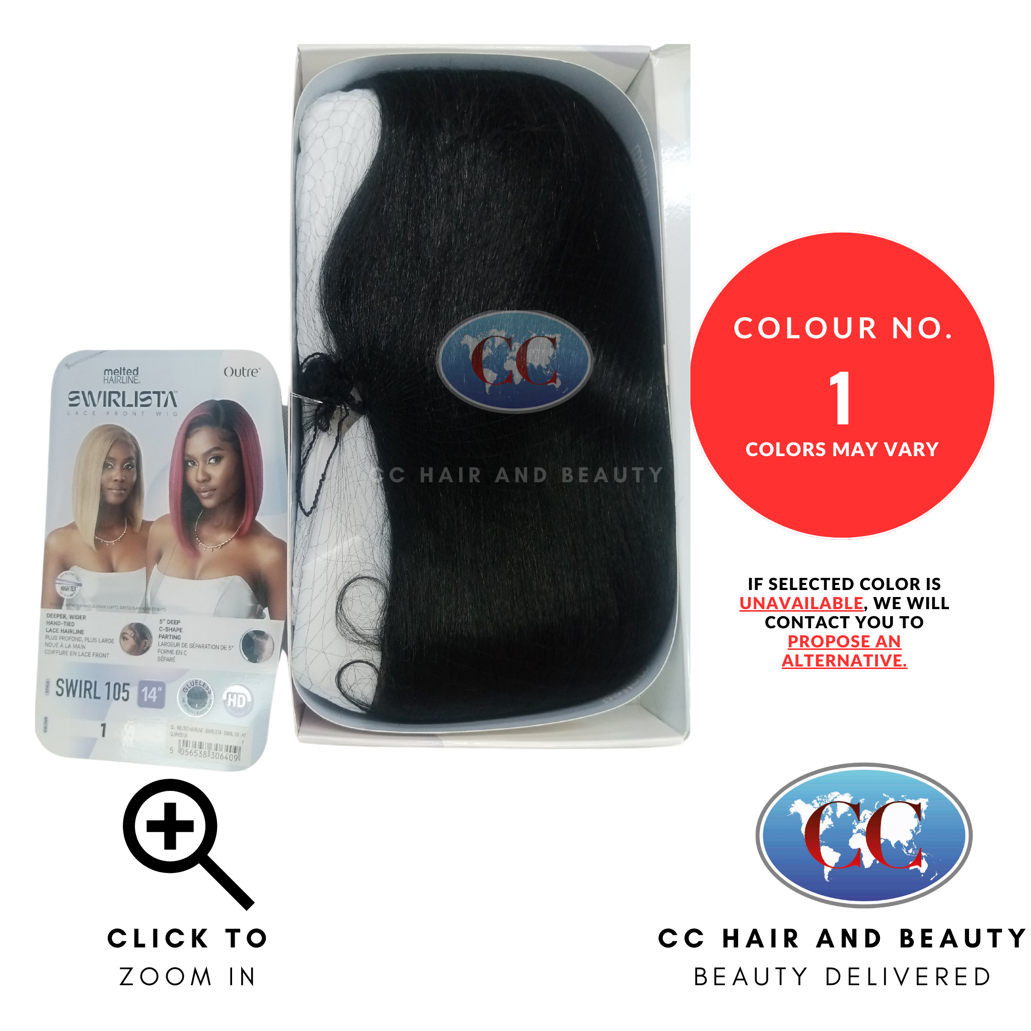 Outre HD Melted Hairline Swirlista Swirl Lace Wig 105 QLMHSS105-Colour 1