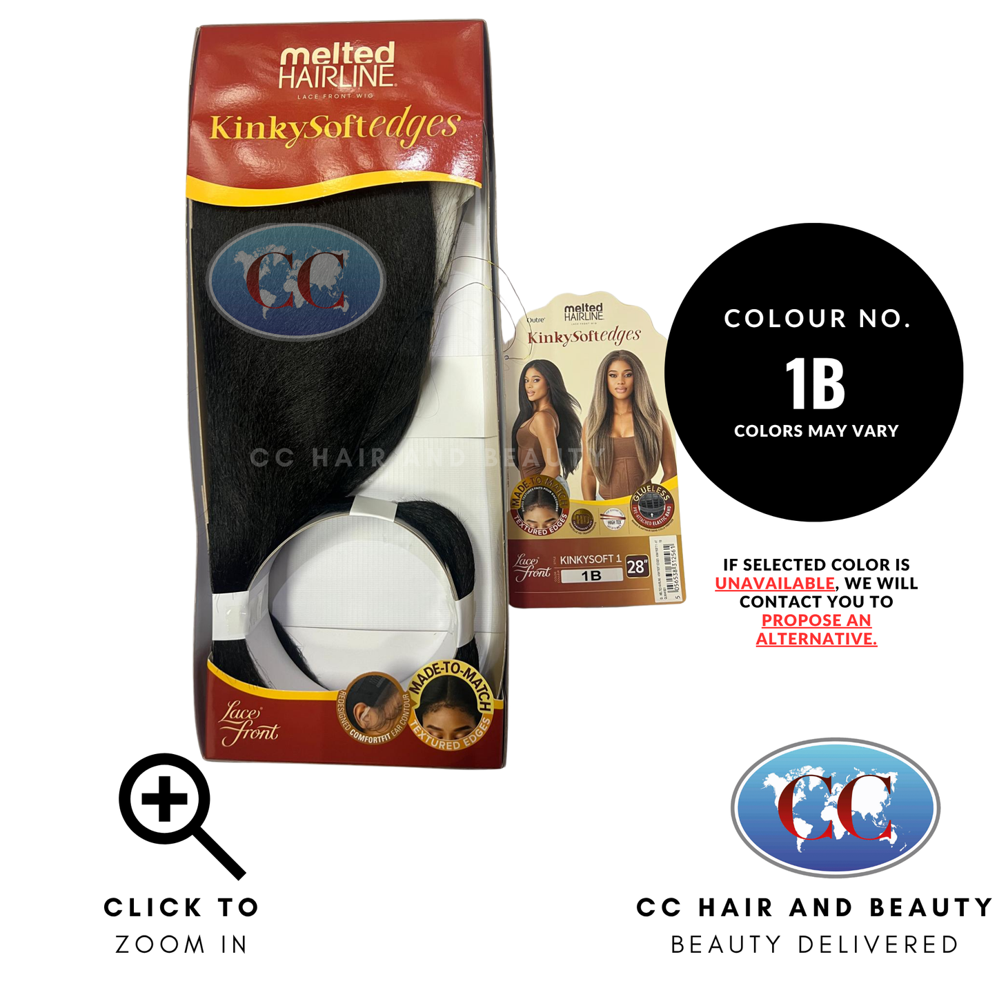 Outre Melted Hairline - KINKYSOFT 1 Length: 28" - 1B