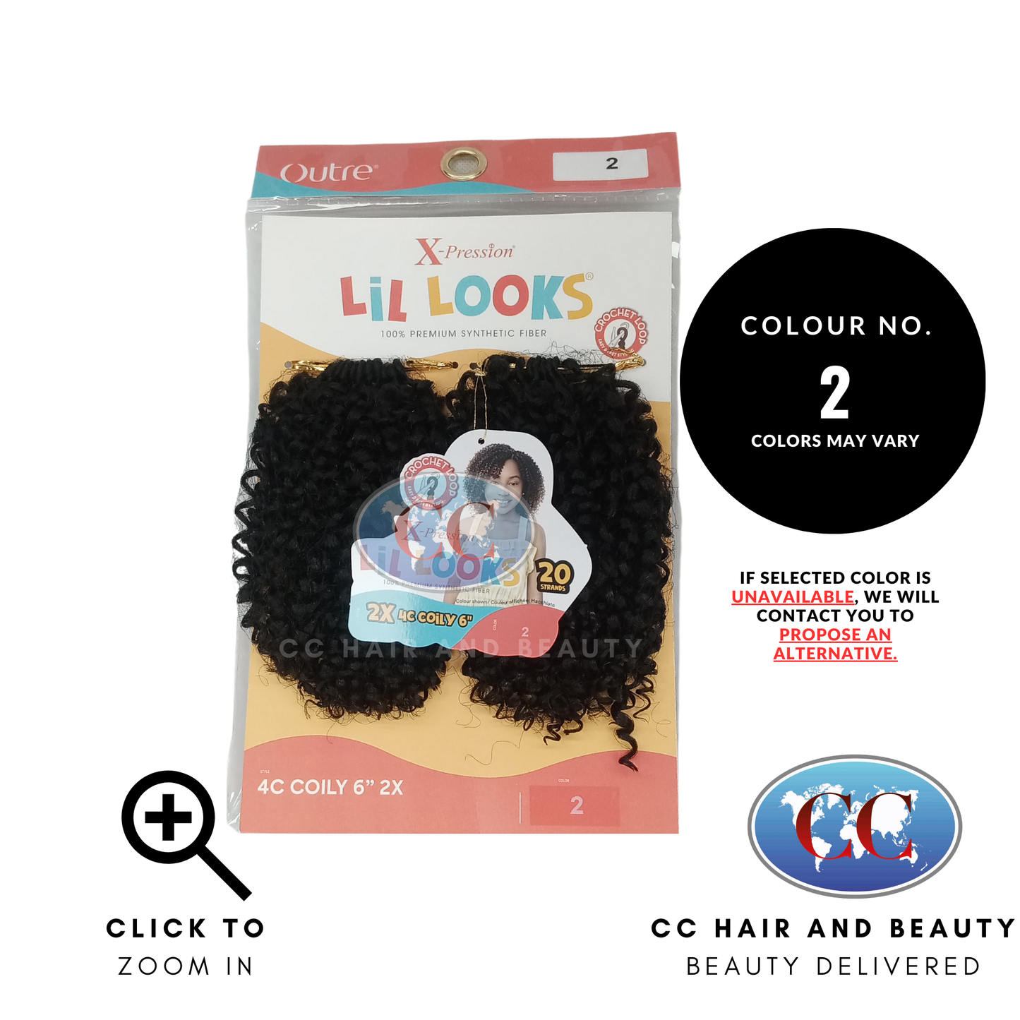 Outre X-Pression Lil Looks 2X 4C COILY 6''-Colour 2