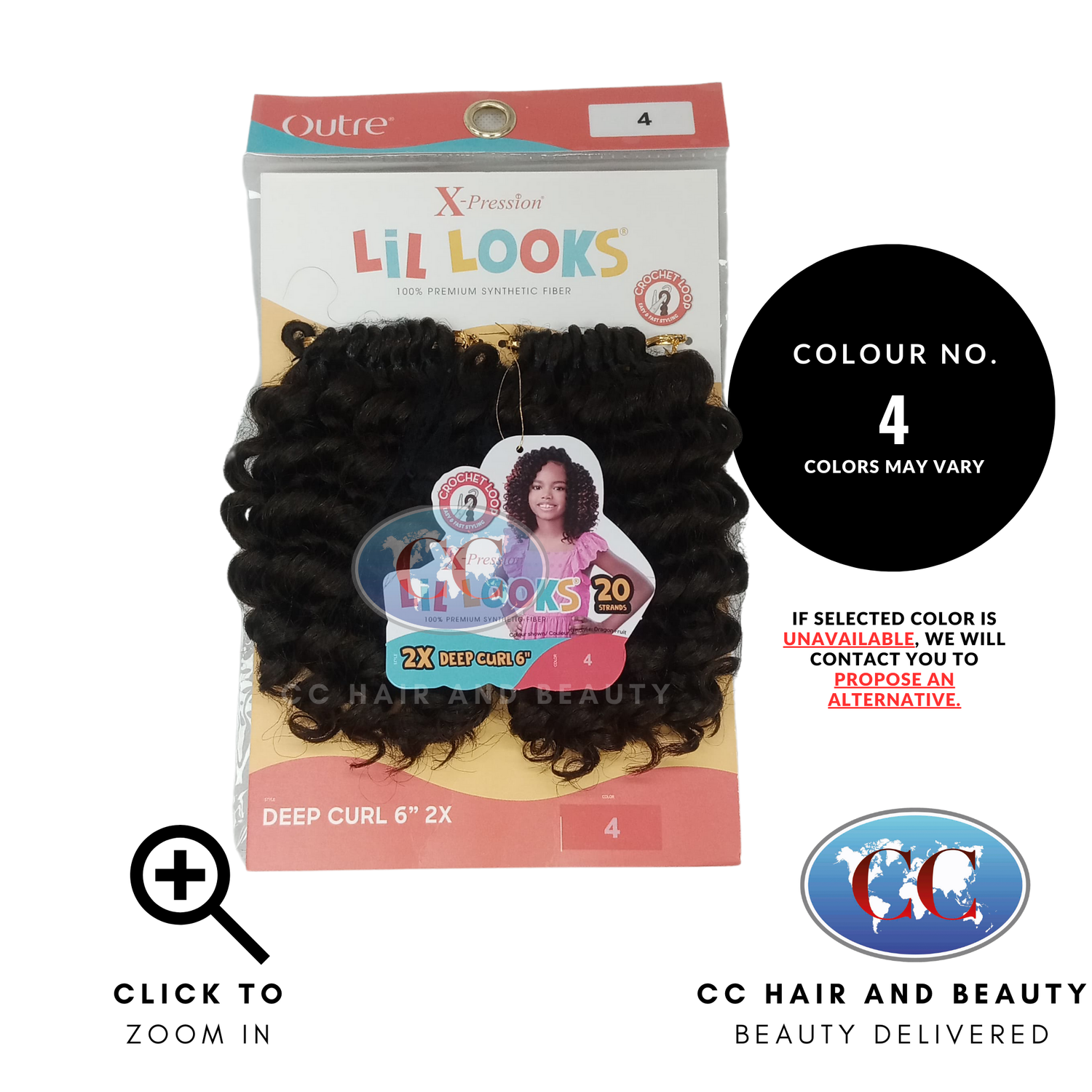 Outre X-Pression Lil Looks 2X DEEP CURL 6"-Colour 4