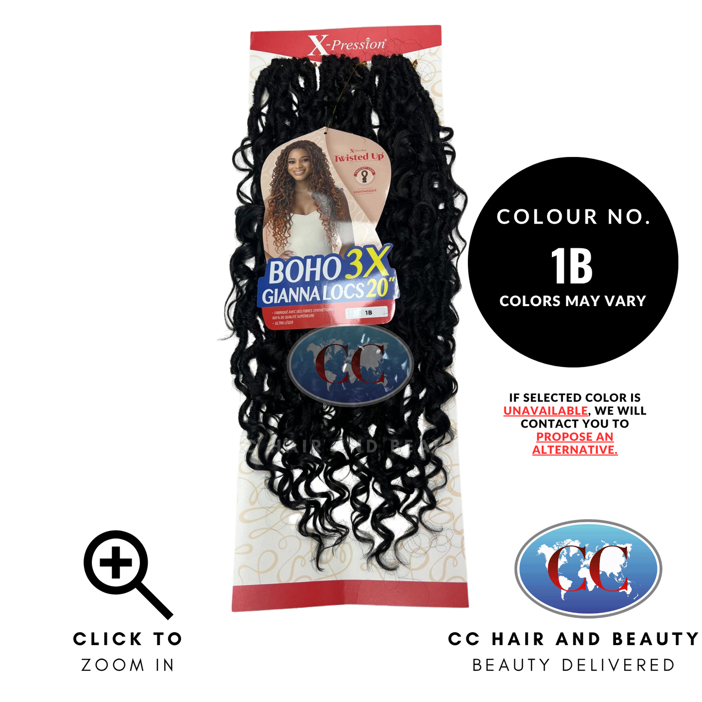 Outre X-Pression Twisted Up - Boho Giana Locs 3x 20"-color-1B