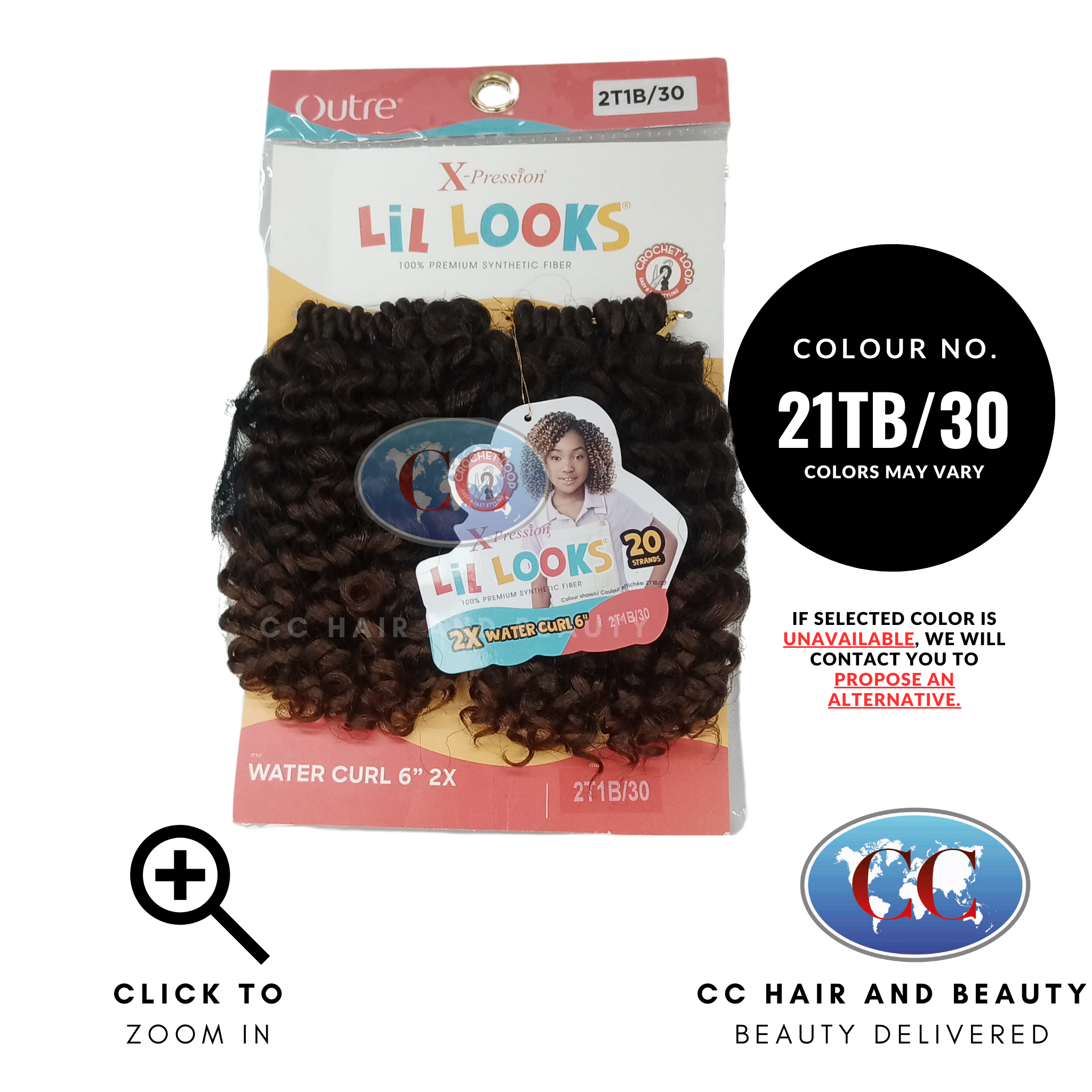 Outre X Pression Lil Looks 2x Water Curl 6"-Colour 21TB/30