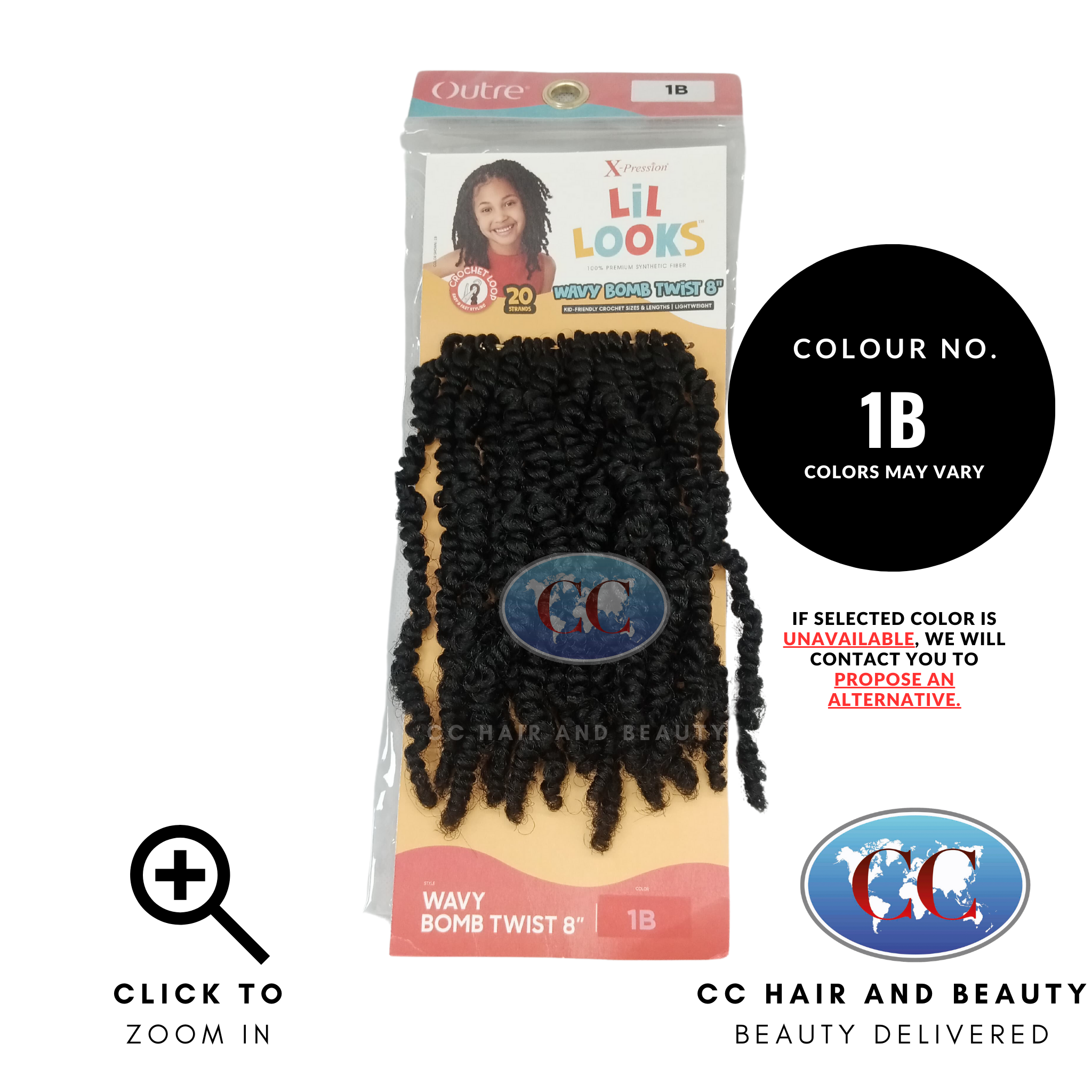 Outre X Pression Lil looks Wavy Bomb Twist 8 "-Colour 1B